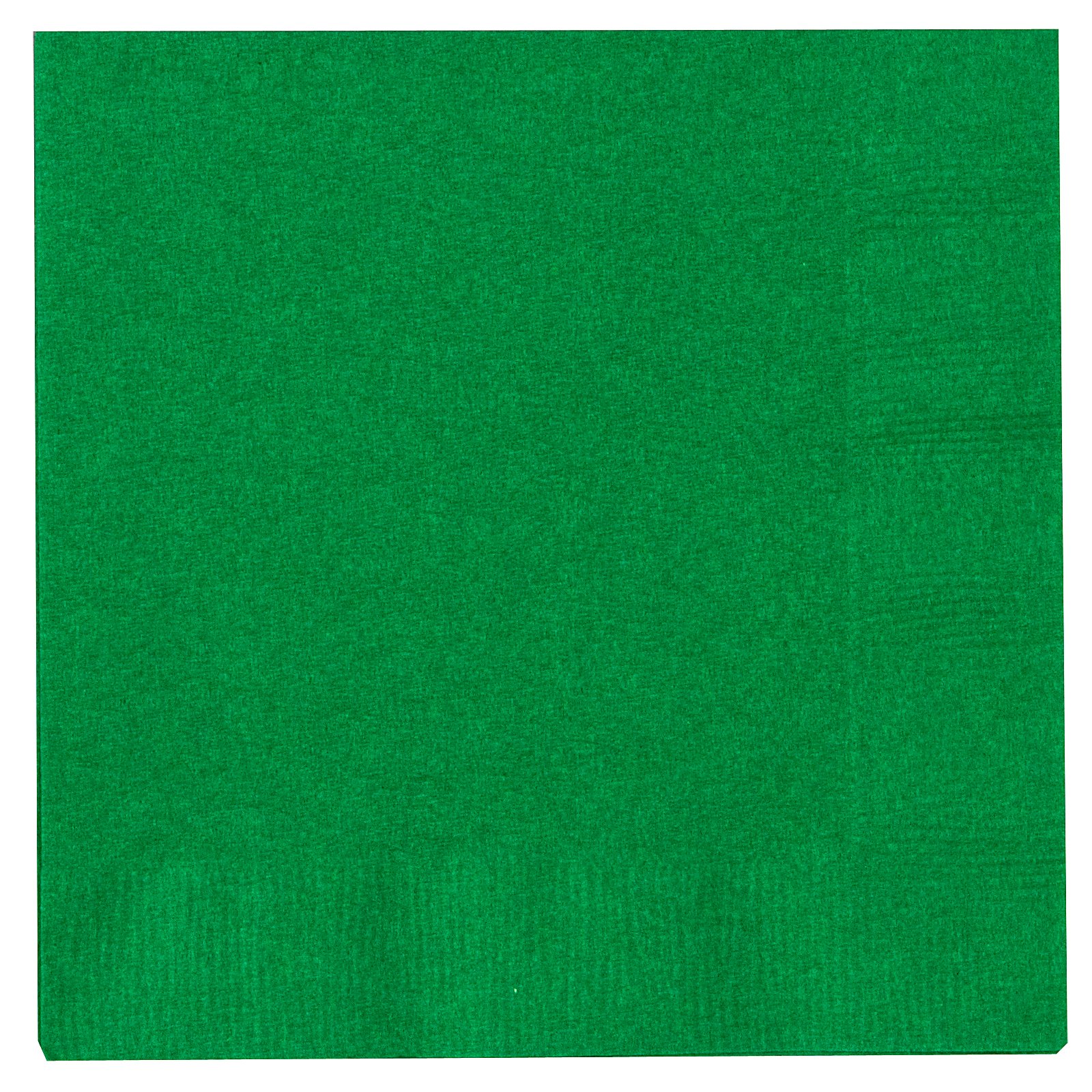 Emerald Green (Green) Beverage Napkins (50 count) - Click Image to Close