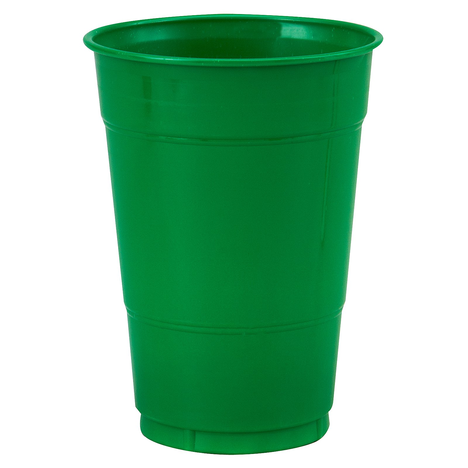 Emerald Green (Green) 16 oz. Plastic Cups (20 count) - Click Image to Close