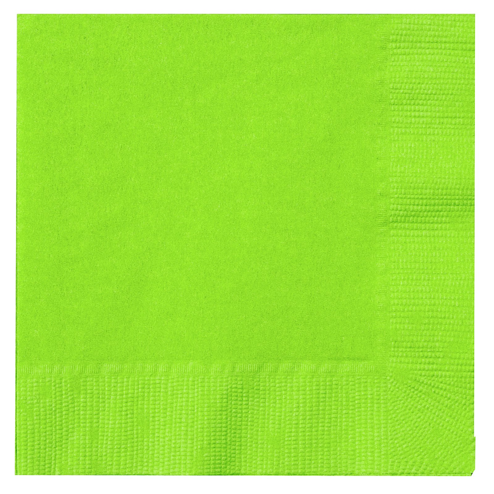 Fresh Lime (Lime Green) Beverage Napkins (50 count) - Click Image to Close