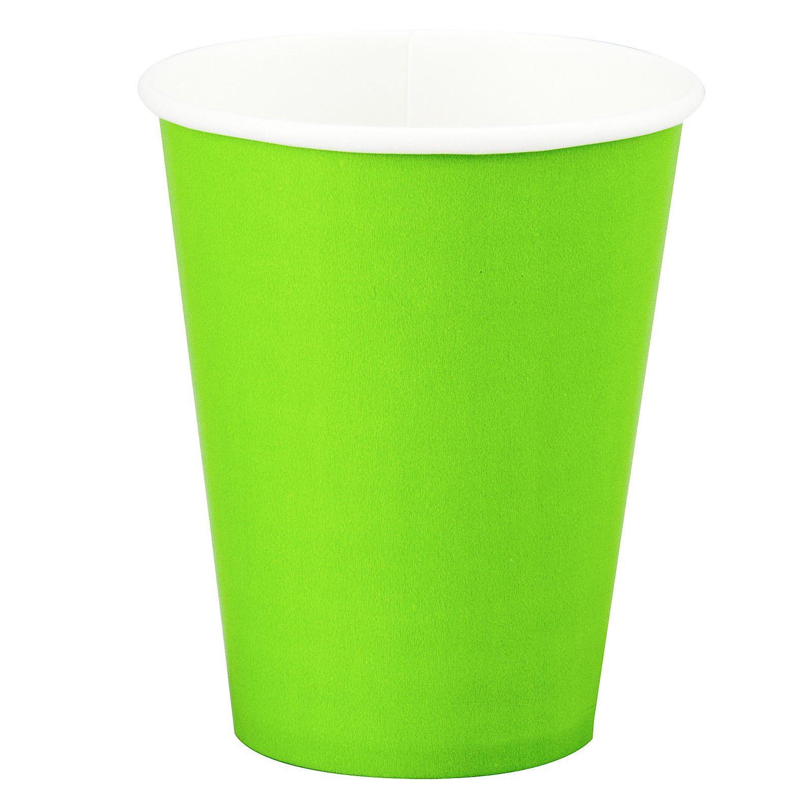 Fresh Lime (Lime Green) 9 oz. Paper Cups (24 count) - Click Image to Close