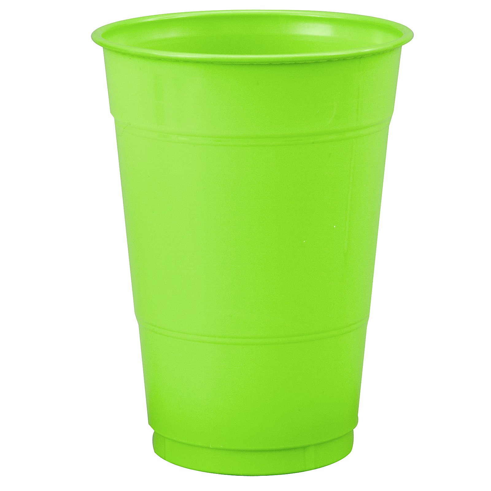 Fresh Lime (Lime Green) 16 oz. Plastic Cups (20 count) - Click Image to Close