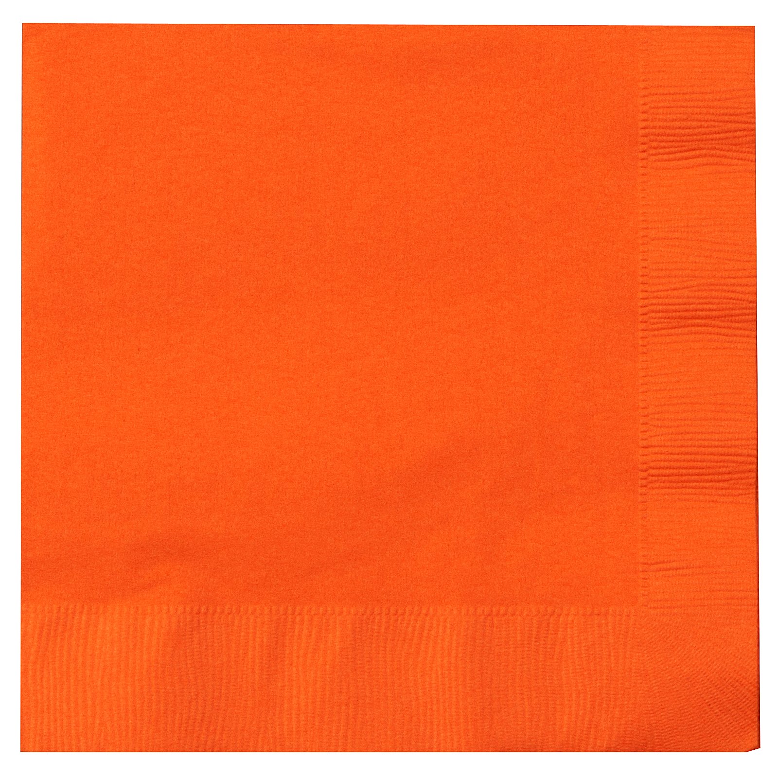 Sunkissed Orange (Orange) Lunch Napkins (50 count) - Click Image to Close