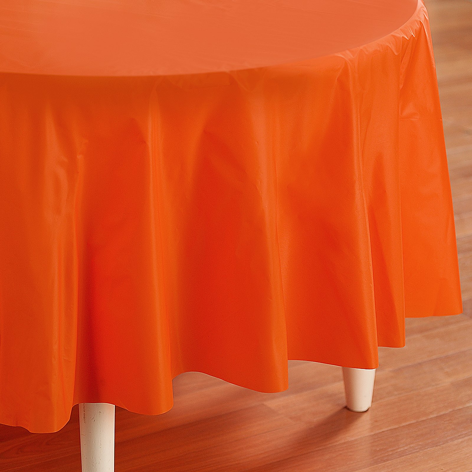 Sunkissed Orange (Orange) Round Tablecover - Click Image to Close