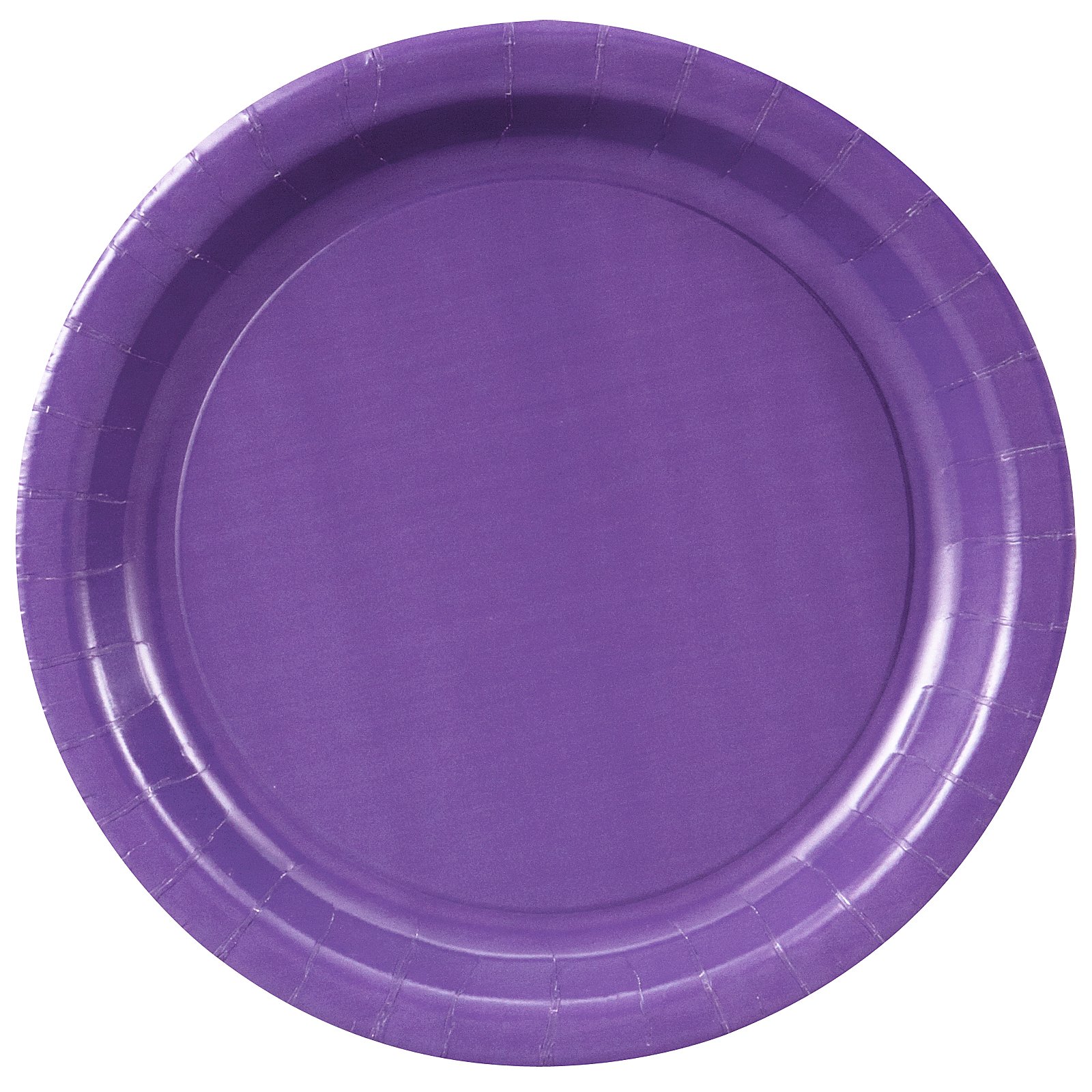 Perfect Purple (Purple) Paper Dinner Plates (24 count) - Click Image to Close