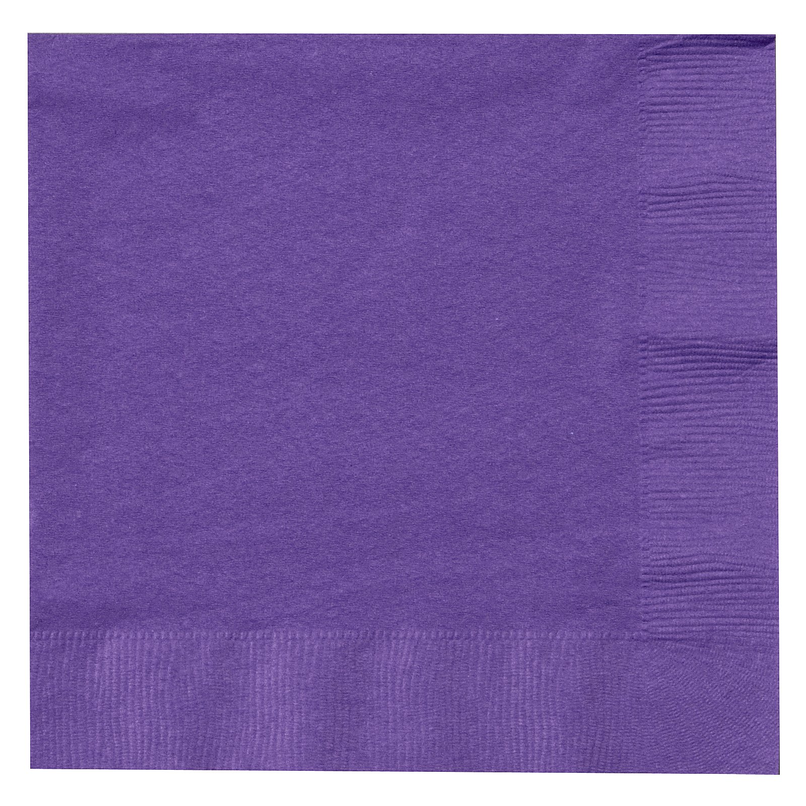 Perfect Purple (Purple) Lunch Napkins (50 count) - Click Image to Close