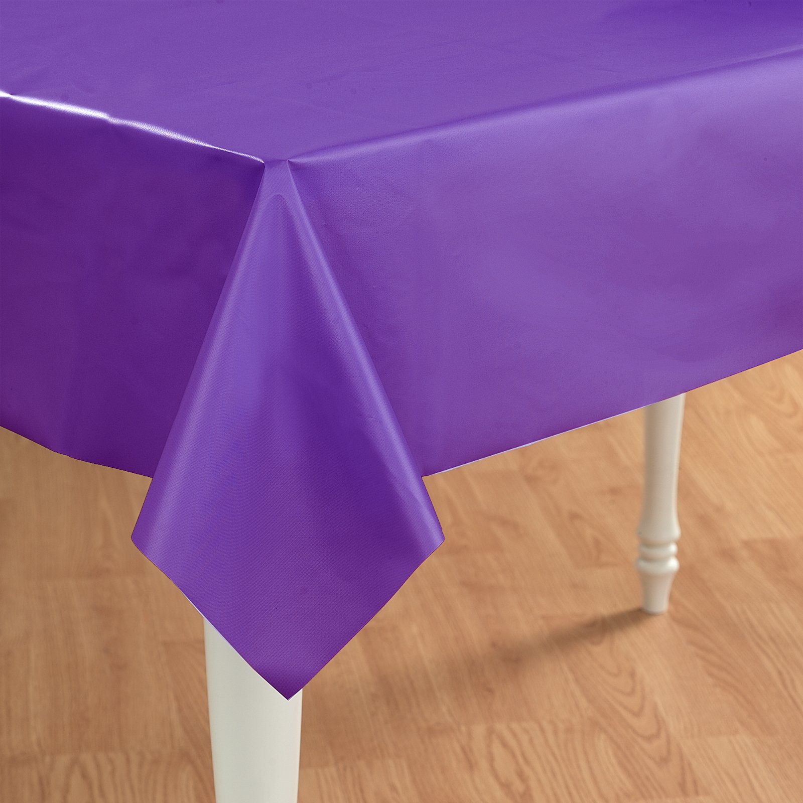 Perfect Purple (Purple) Plastic Tablecover - Click Image to Close