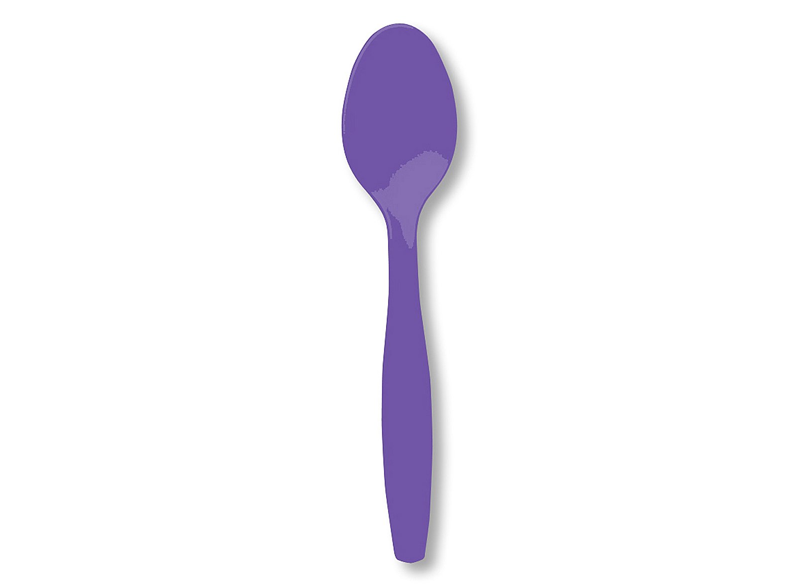 Perfect Purple (Purple) Heavy Weight Spoons (24 count) - Click Image to Close