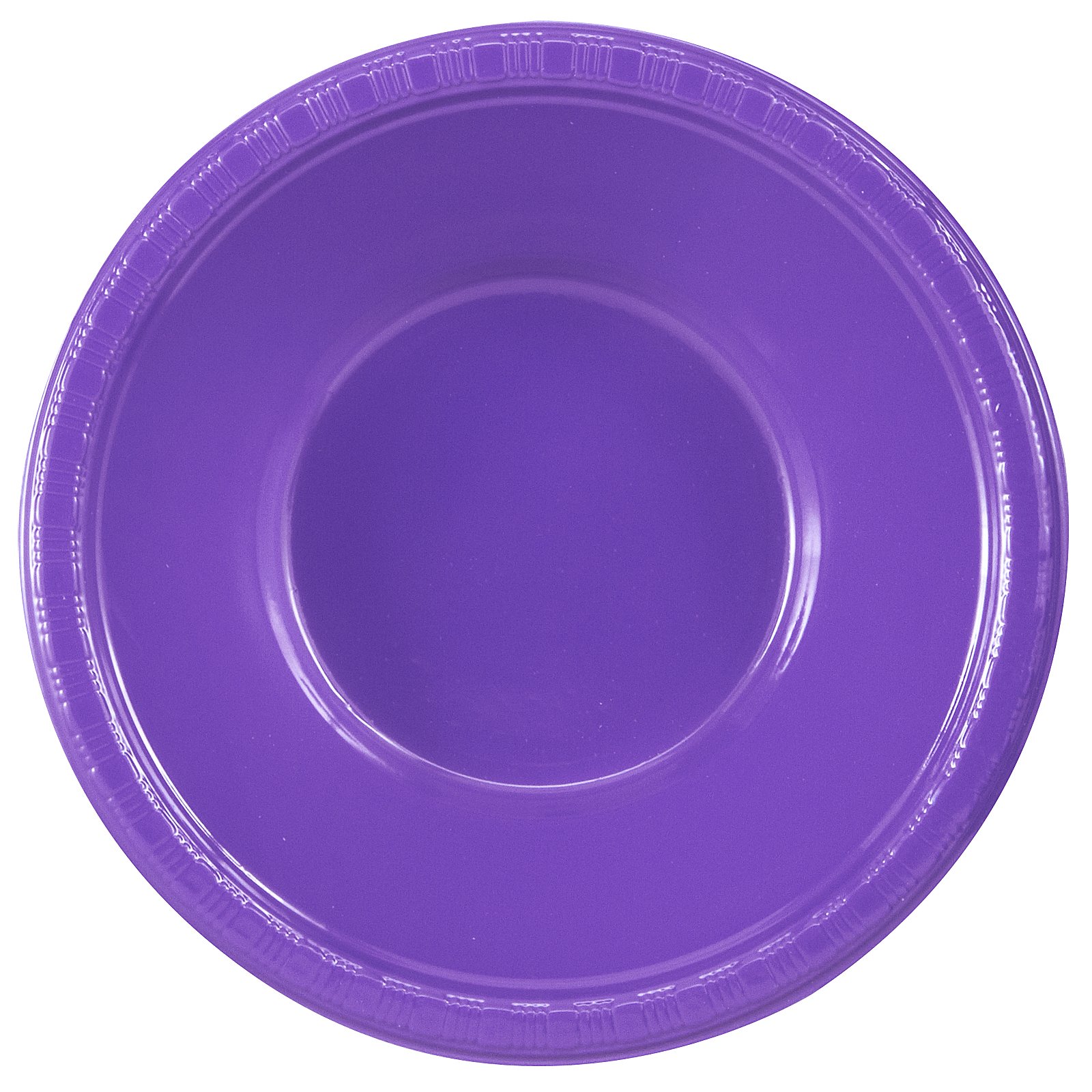 Perfect Purple (Purple) Plastic Bowls (20 count) - Click Image to Close