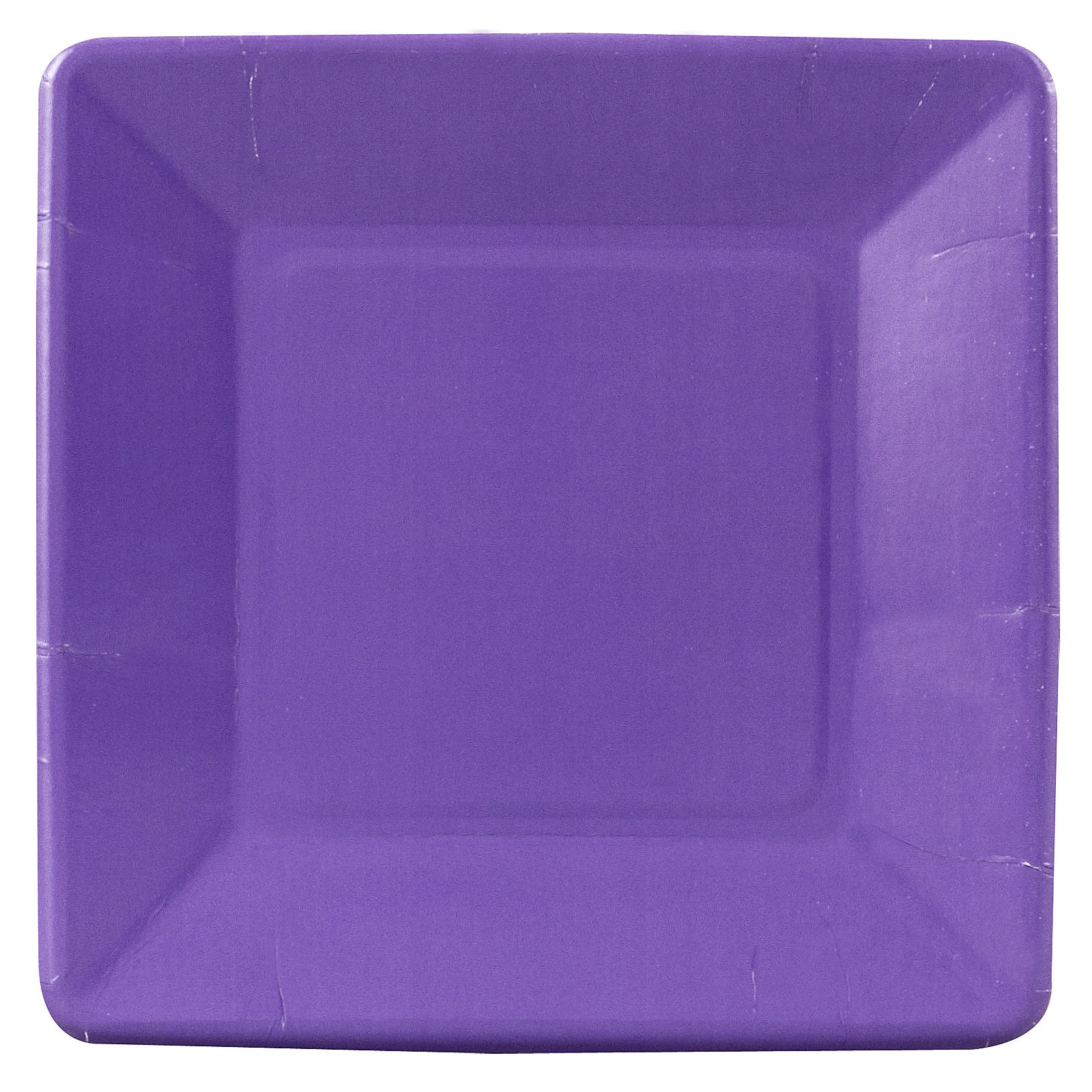 Perfect Purple (Purple) Square Dessert Plates (18 count) - Click Image to Close
