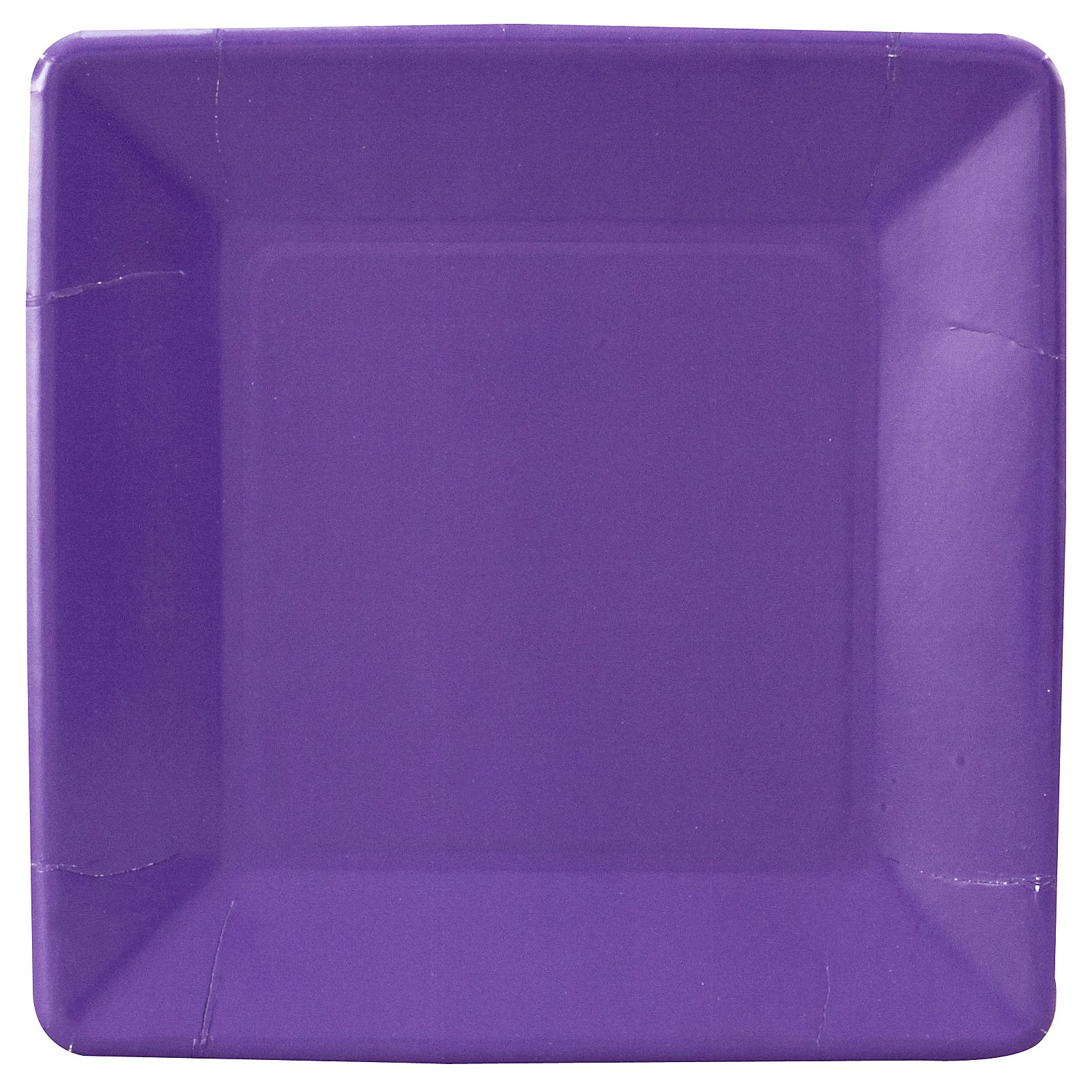 Perfect Purple (Purple) Square Dinner Plates (18 count) - Click Image to Close