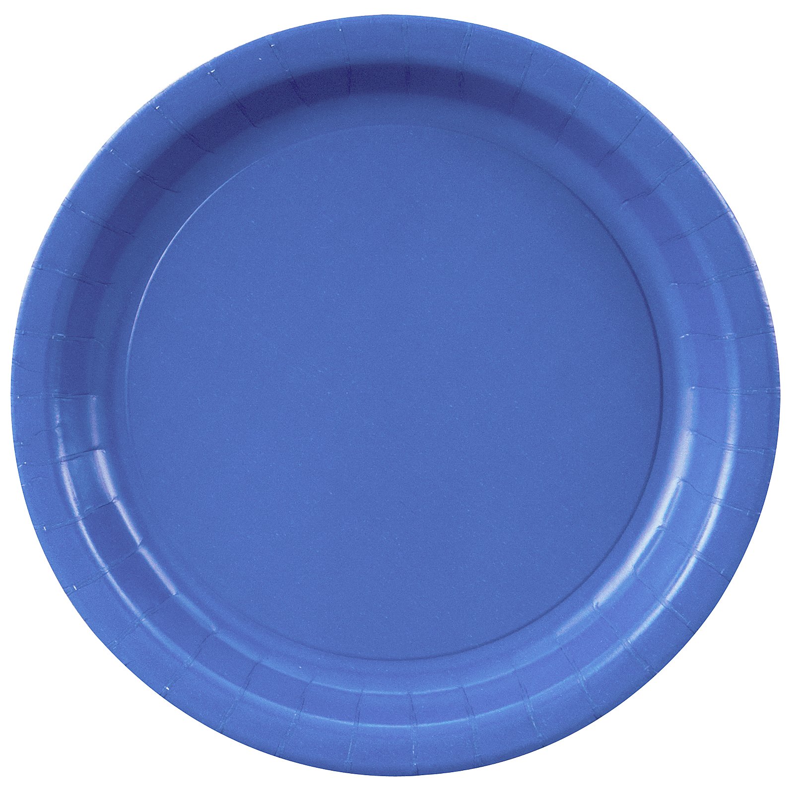 True Blue (Blue) Paper Dinner Plates (24 count)