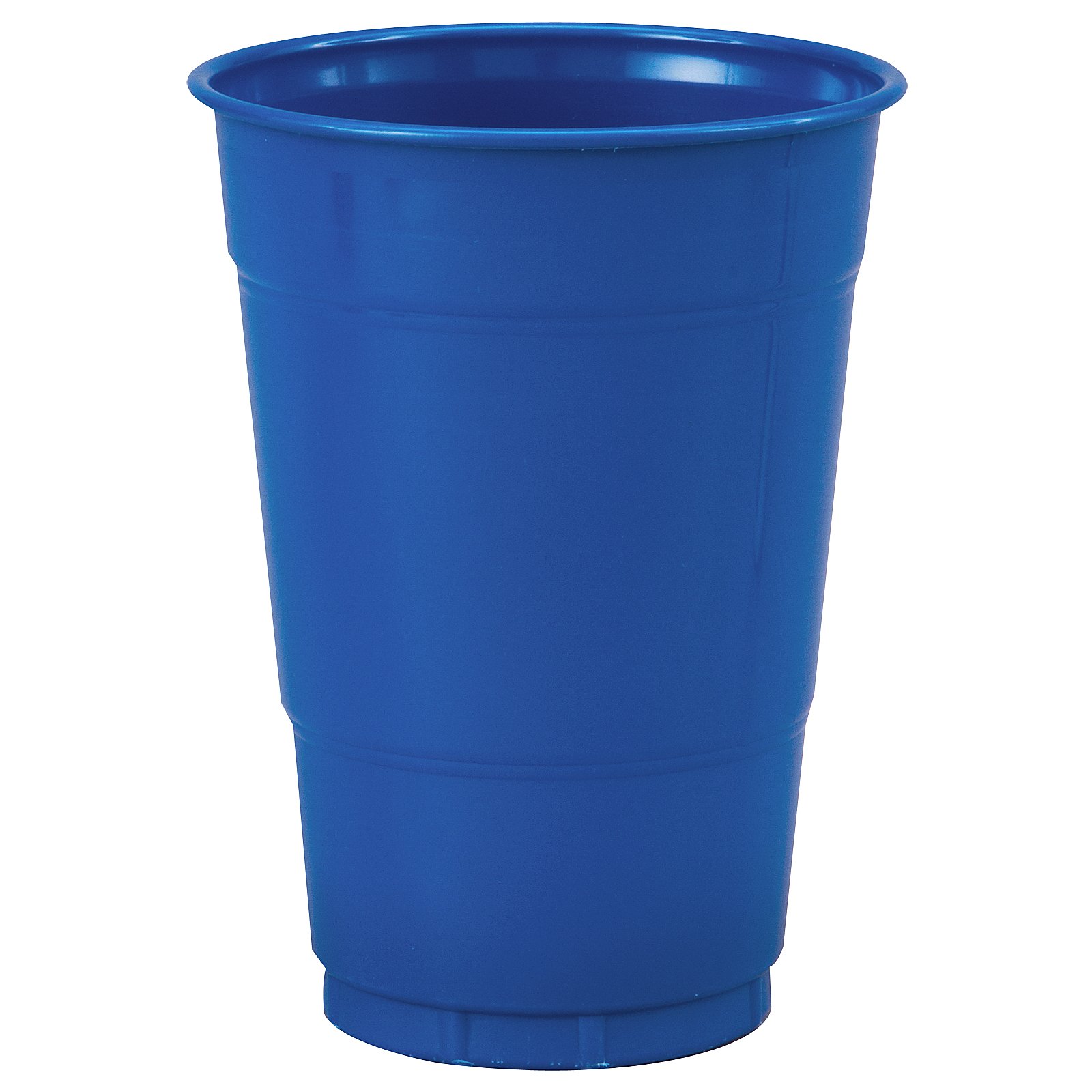 True Blue (Blue) 16 oz. Plastic Cups (20 count) - Click Image to Close