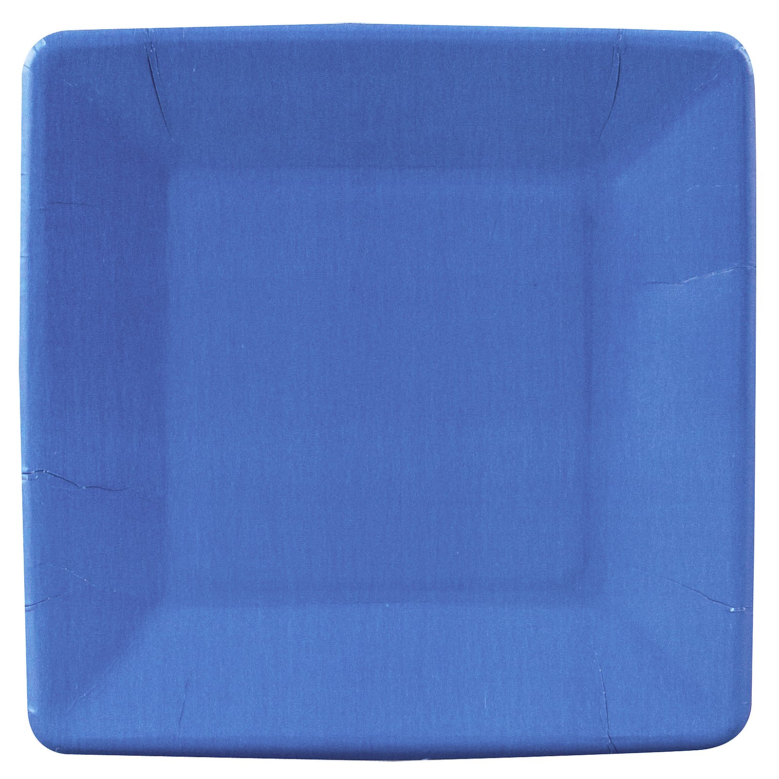 True Blue (Blue) Square Dessert Plates (18 count) - Click Image to Close