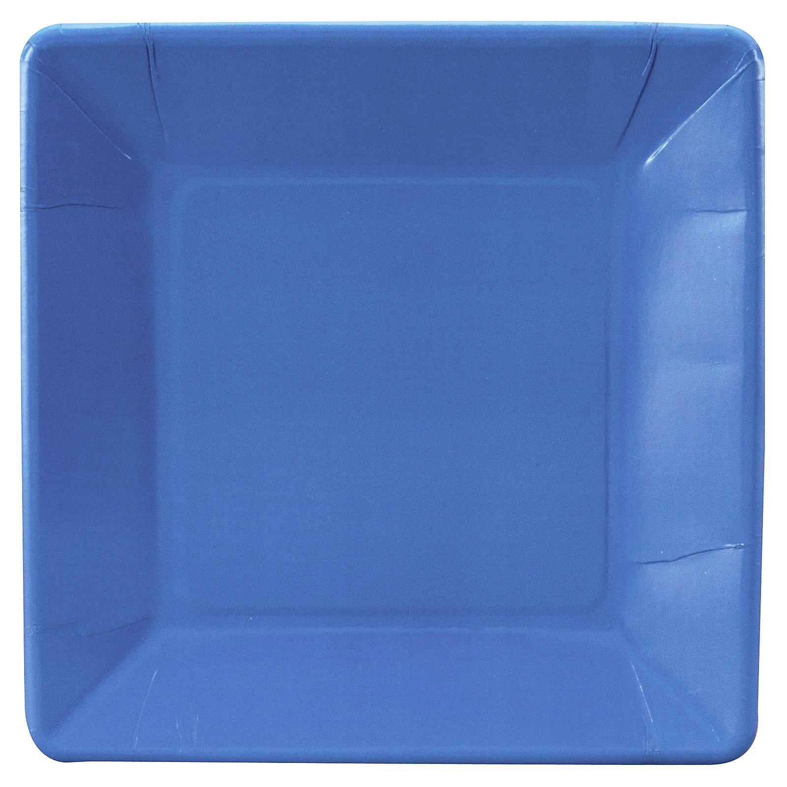 True Blue (Blue) Square Dinner Plates (18 count)