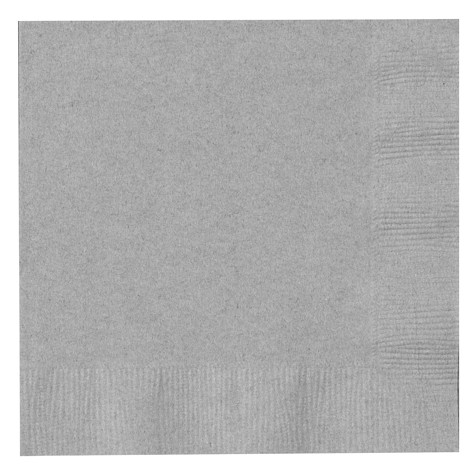 Shimmering Silver (Silver) Beverage Napkins (50 count) - Click Image to Close