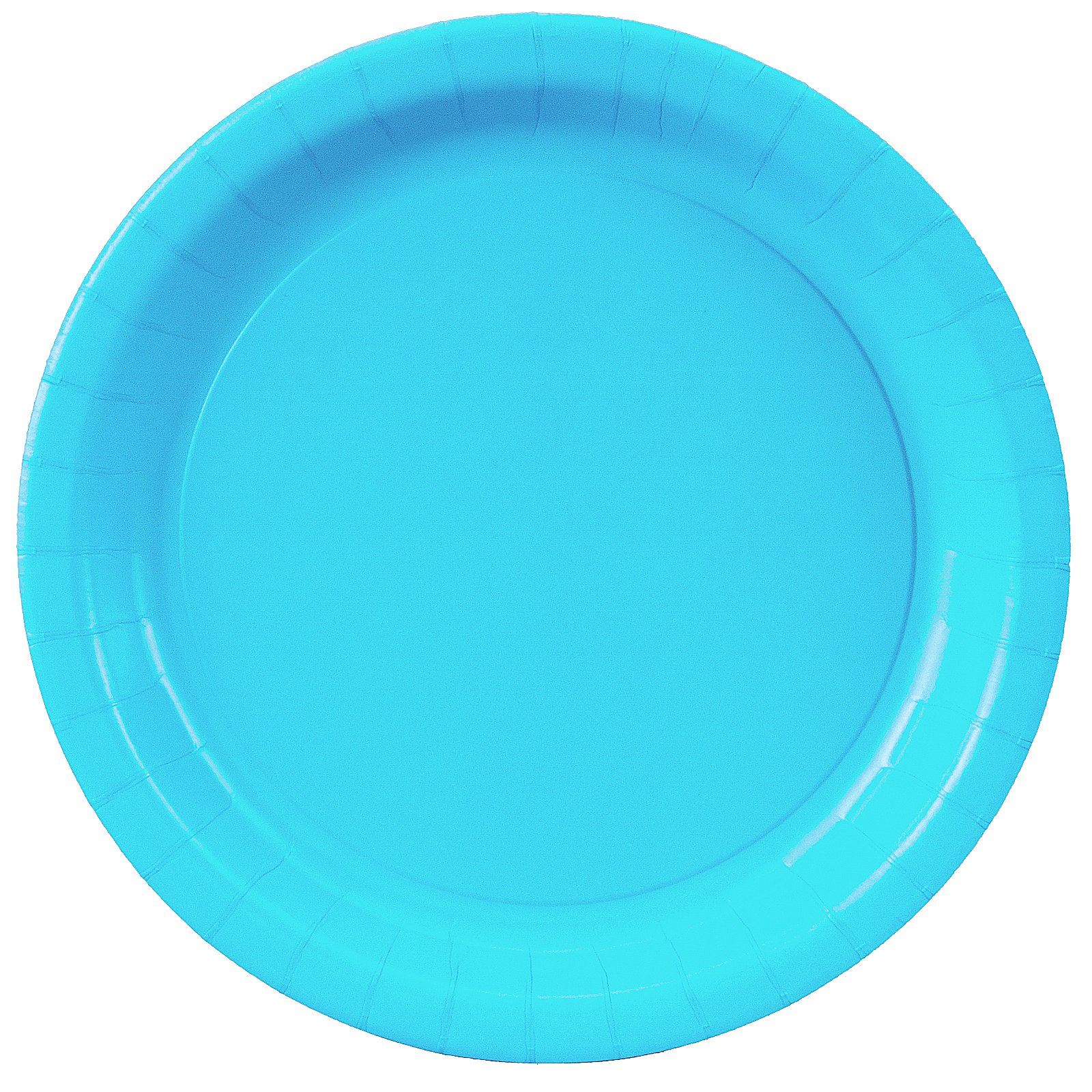 Bermuda Blue (Turquoise) Paper Dinner Plates (24 count) - Click Image to Close