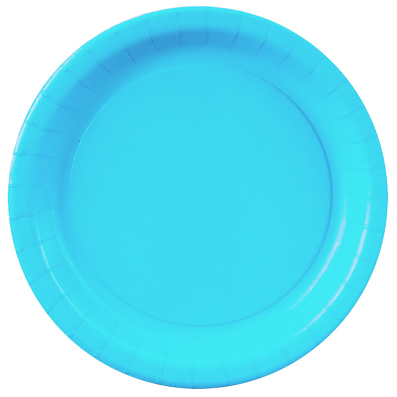 Bermuda Blue (Turquoise) Paper Dessert Plates (24 count) - Click Image to Close