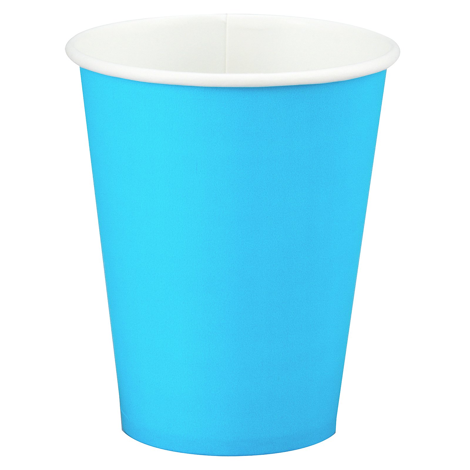 Bermuda Blue (Turquoise) 9 oz. Paper Cups (24 count) - Click Image to Close