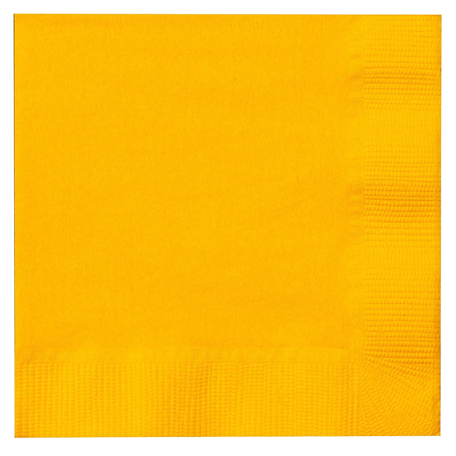 School Bus Yellow (Yellow) Beverage Napkins (50 count) - Click Image to Close