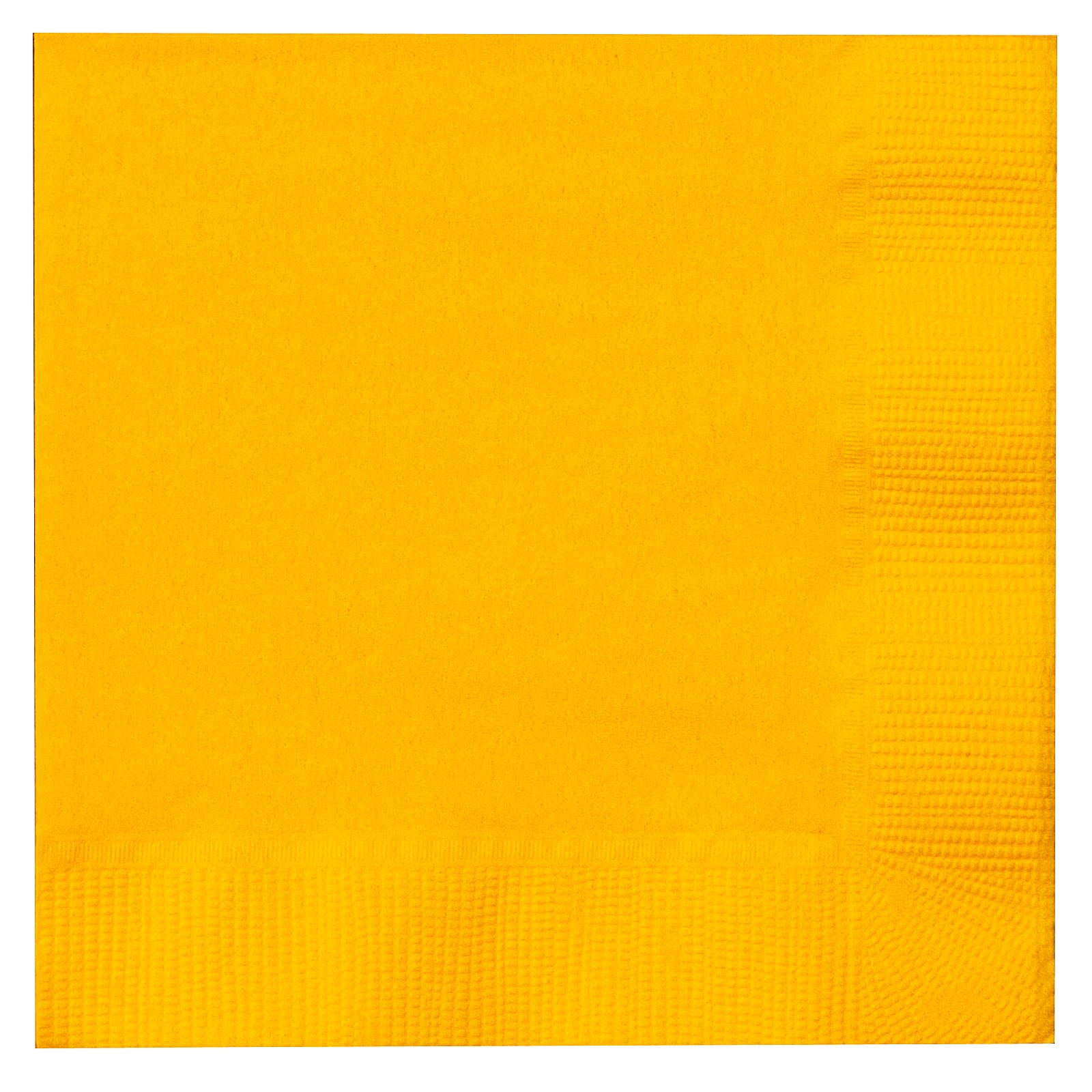 School Bus Yellow (Yellow) Beverage Napkins (50 count)