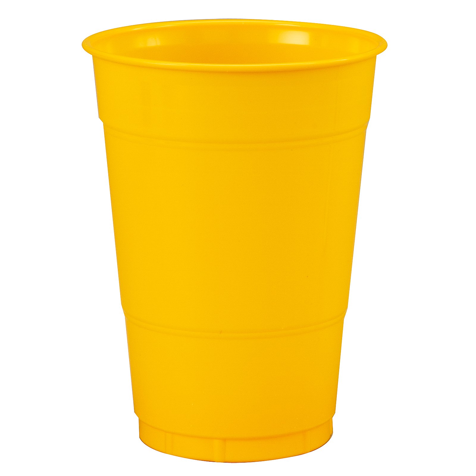 School Bus Yellow (Yellow) 16 oz. Plastic Cups (20 count)