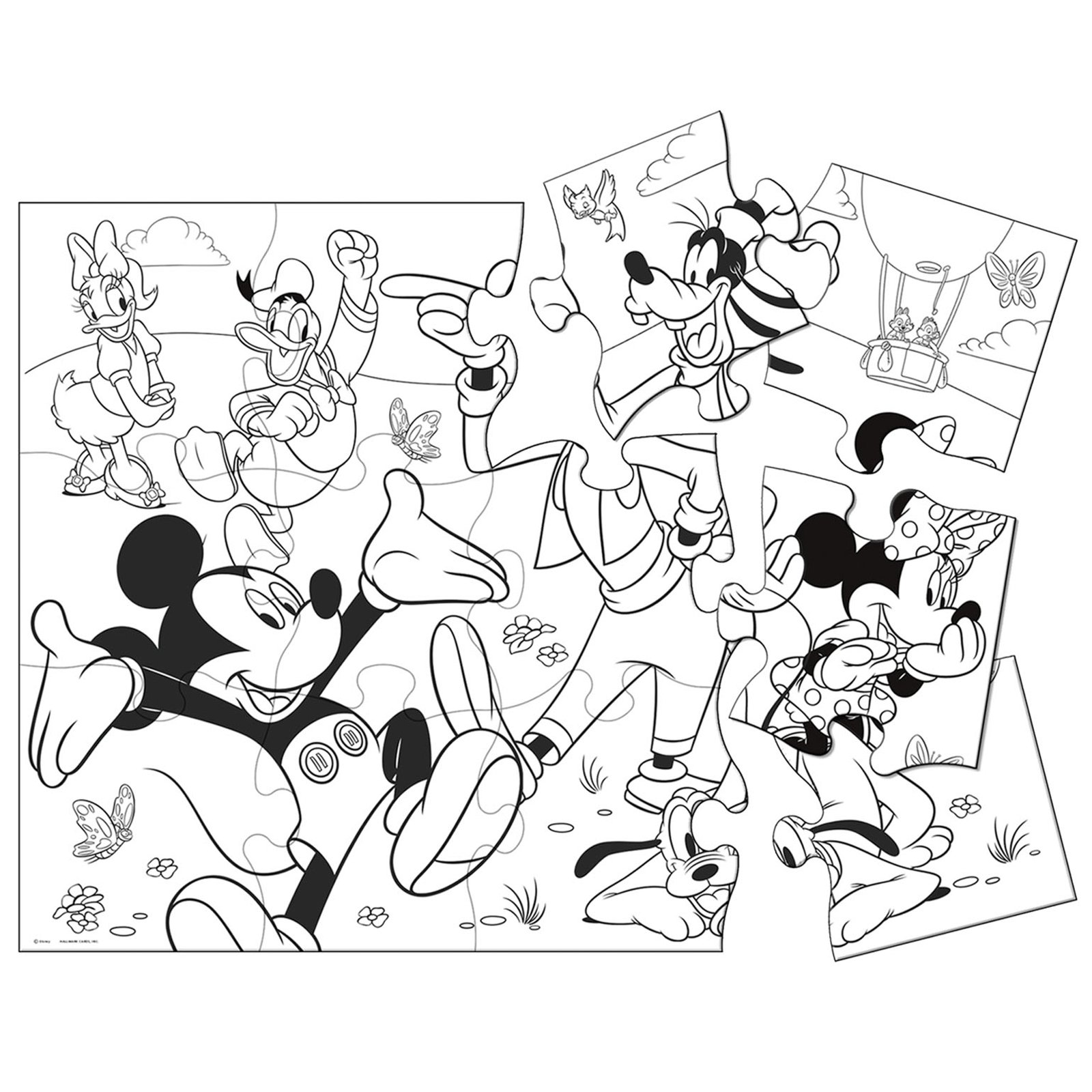 Mickey Jumbo Floor Coloring Puzzle - Click Image to Close
