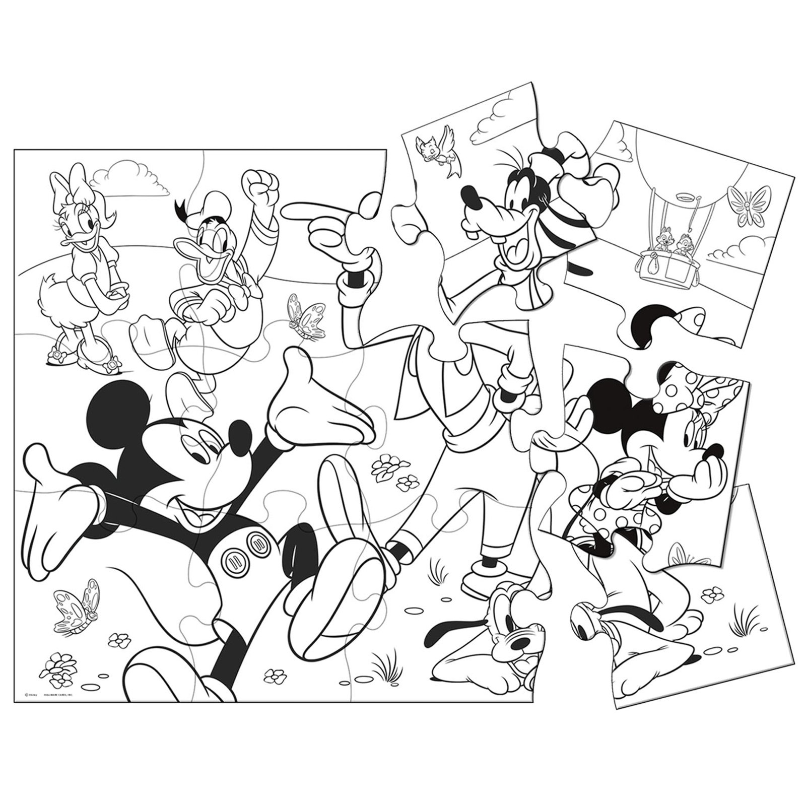 Mickey Jumbo Floor Coloring Puzzle