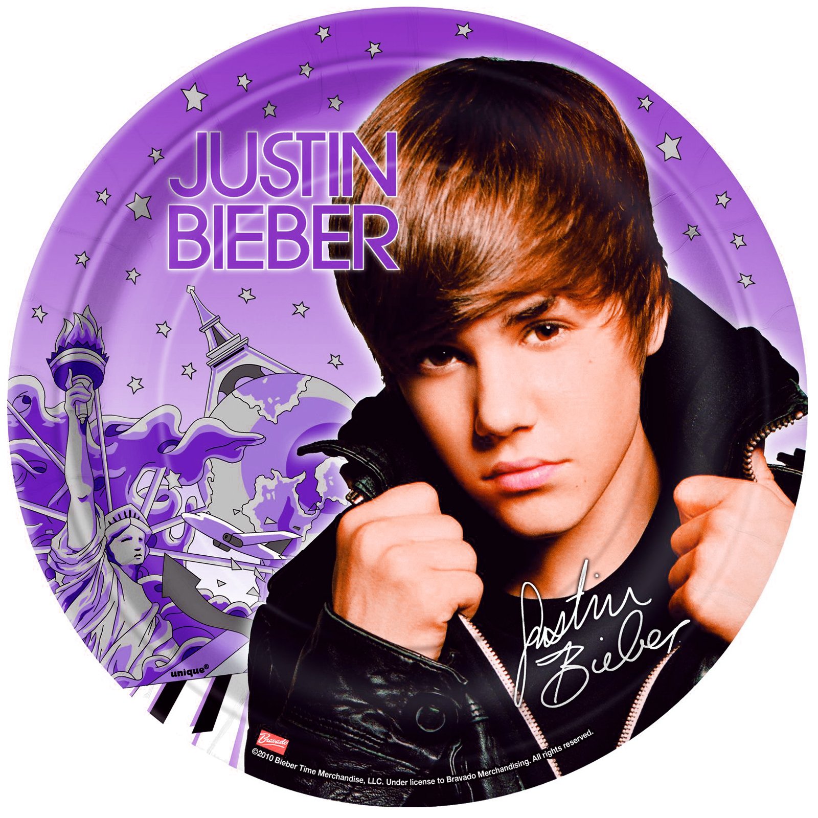 Justin Bieber Dinner Plates (8 count)