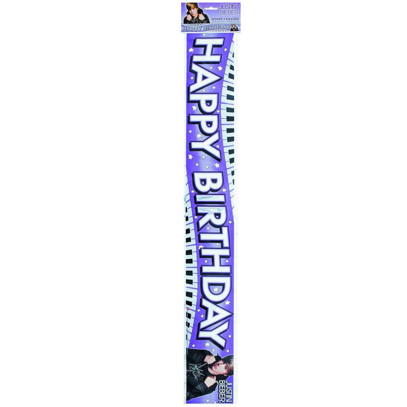 12' Justin Bieber Foil Banner