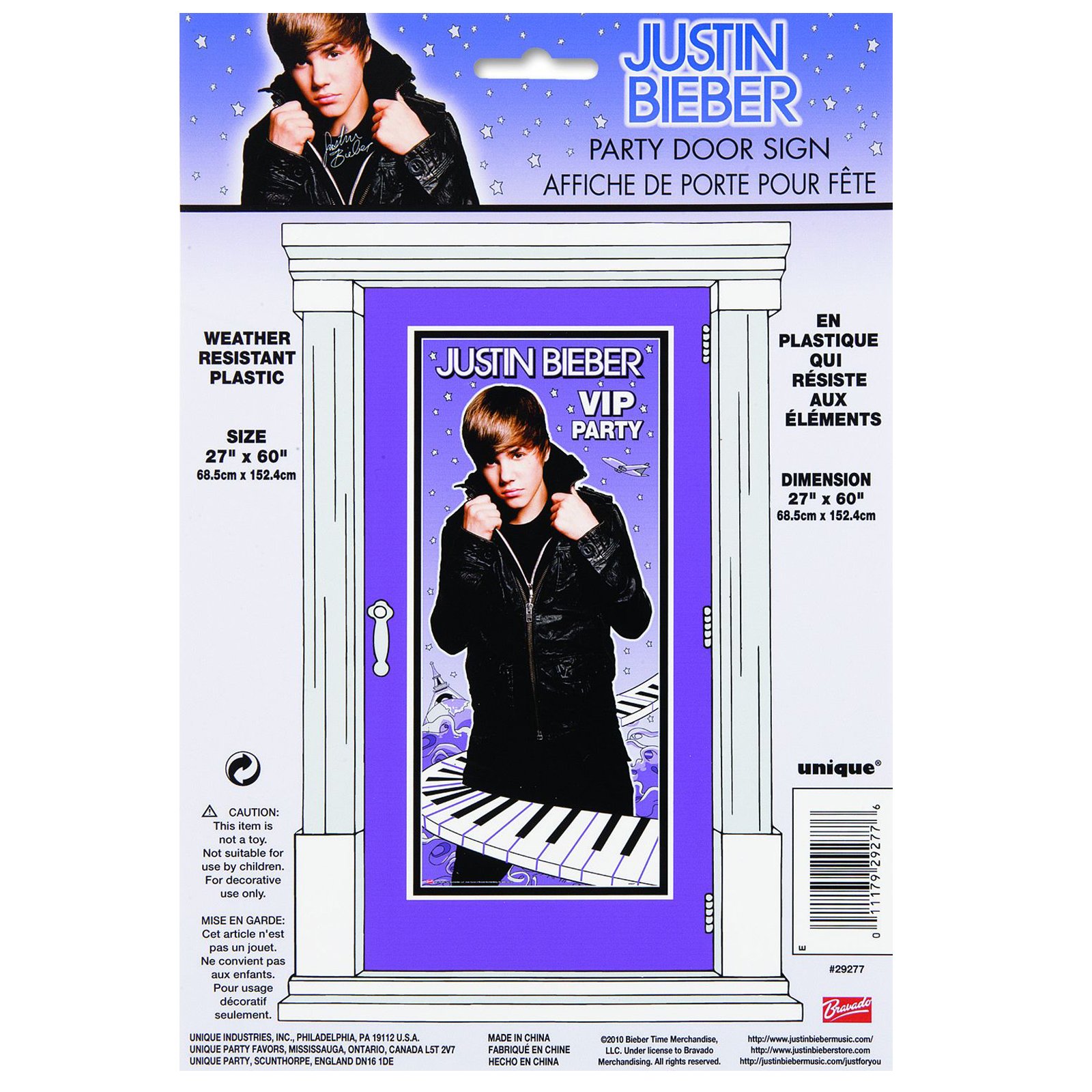 5' Justin Bieber Door Poster - Click Image to Close