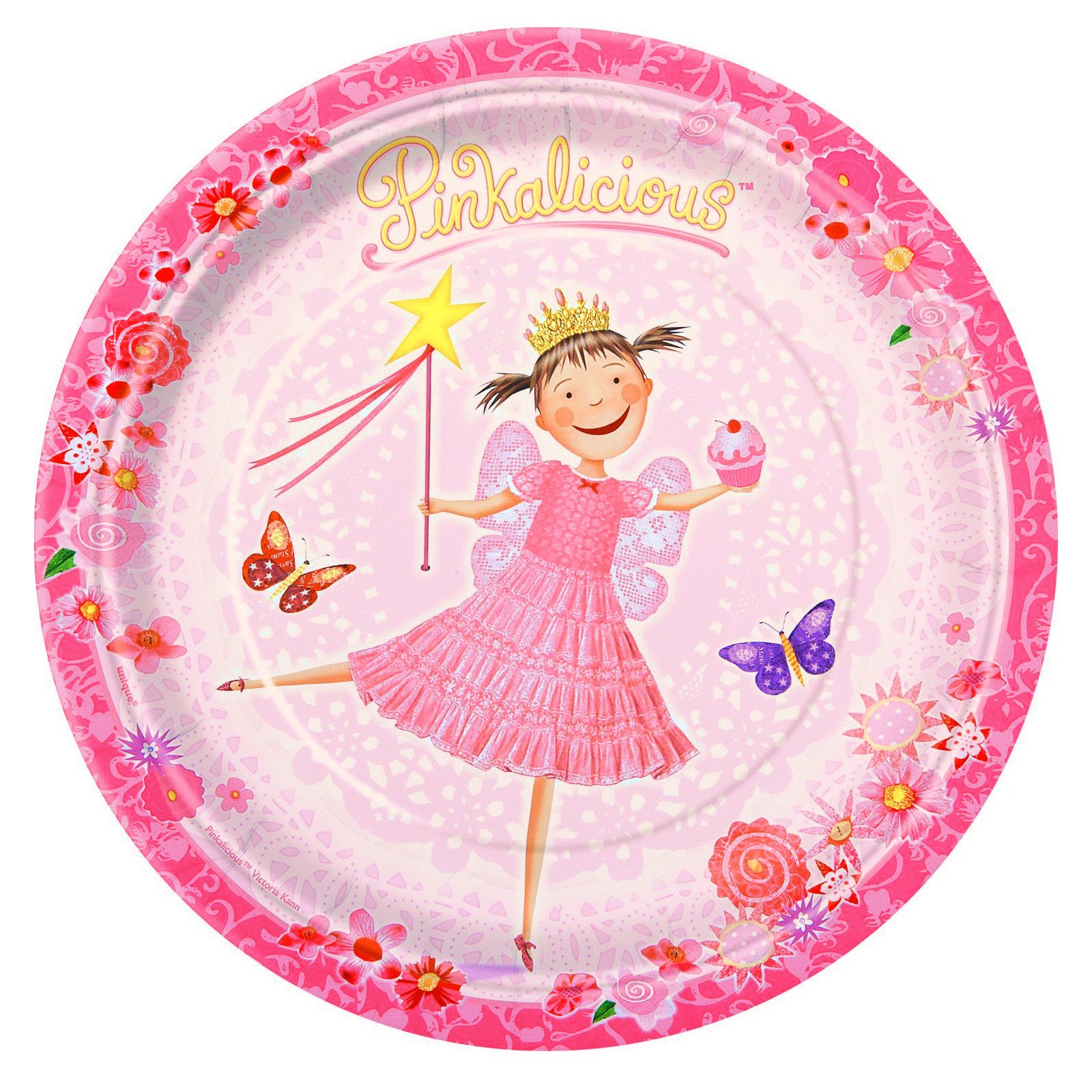 Pinkalicious Dinner Plates (8 count) - Click Image to Close