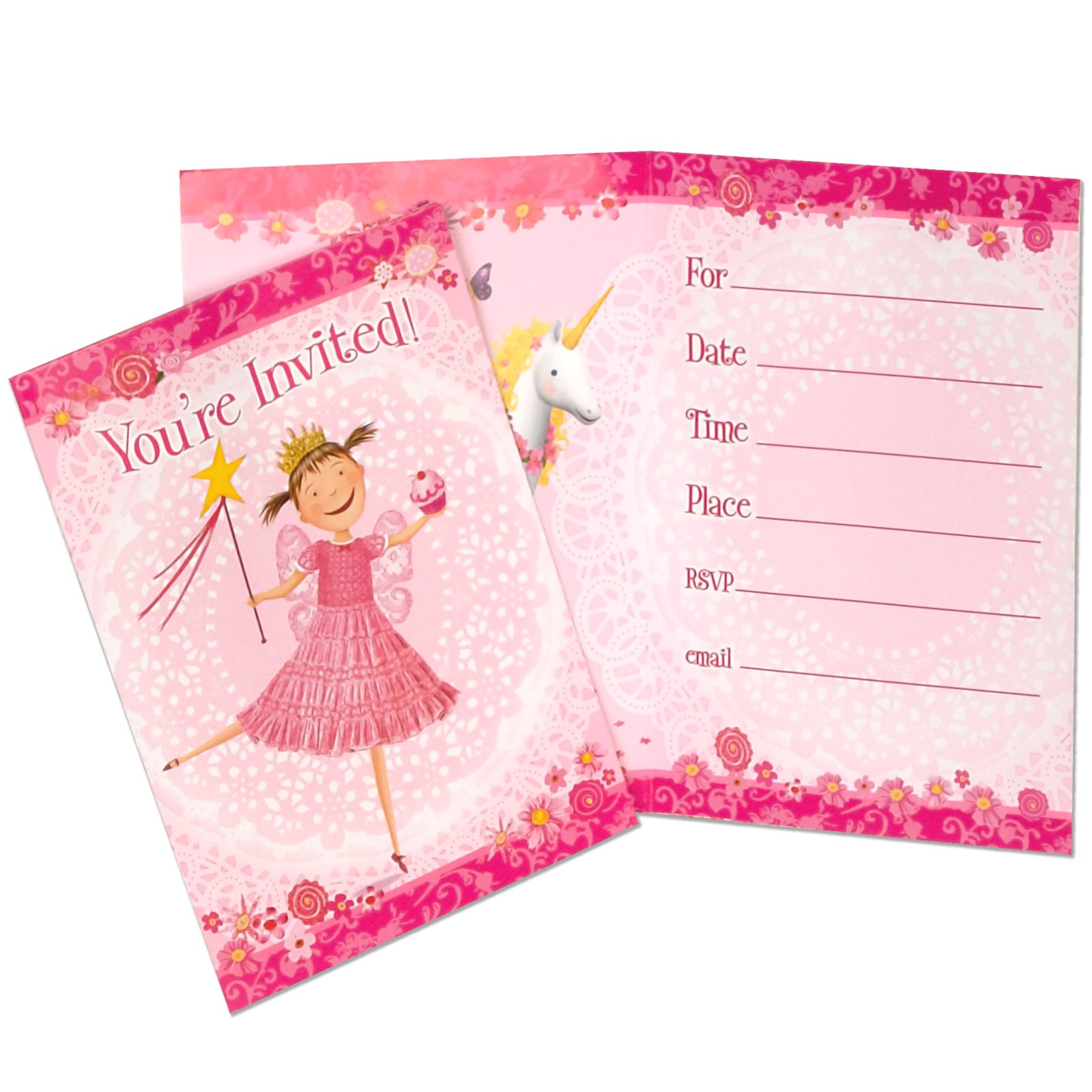 Pinkalicious Invitations (8 count) - Click Image to Close