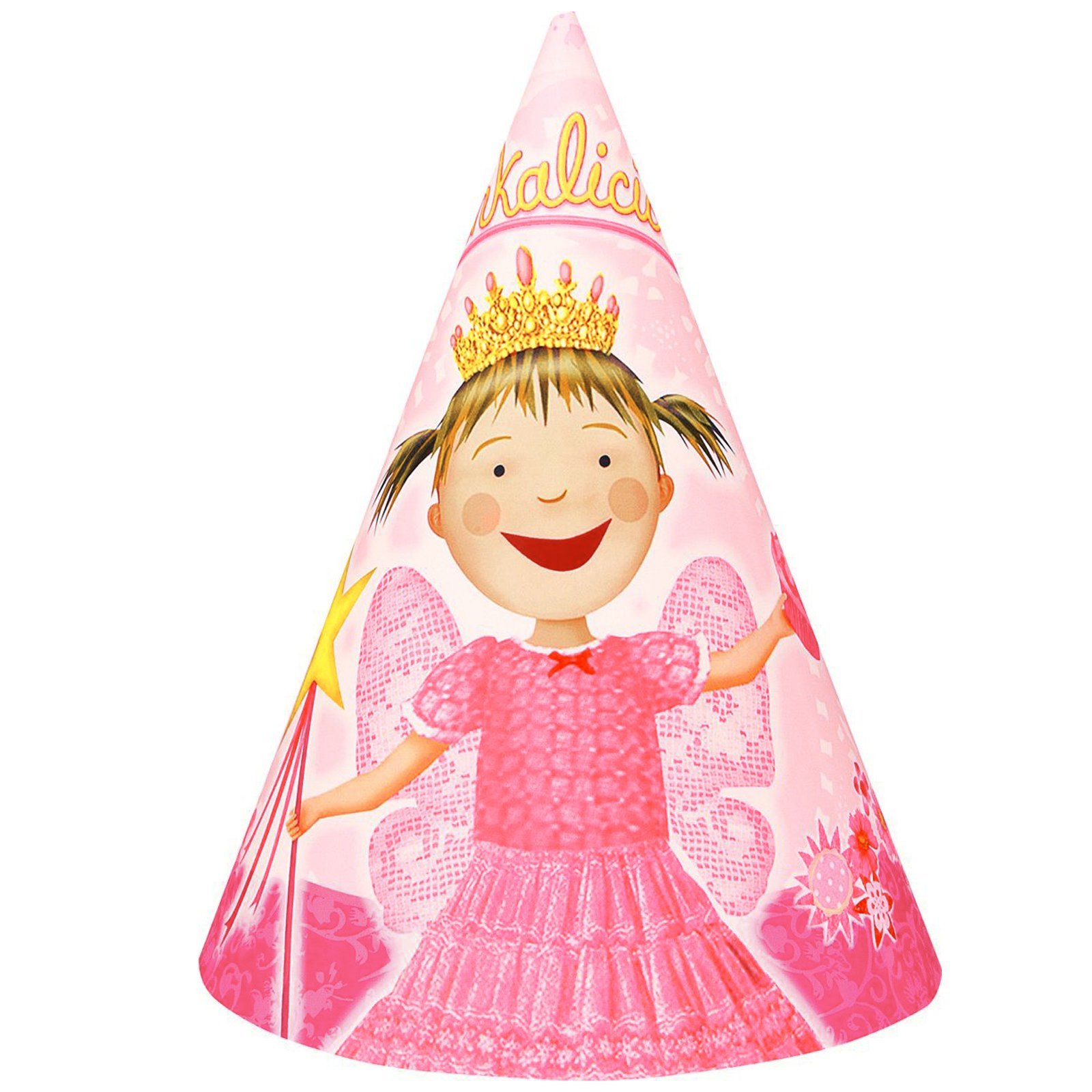 Pinkilicious Cone Hats (8 count) - Click Image to Close