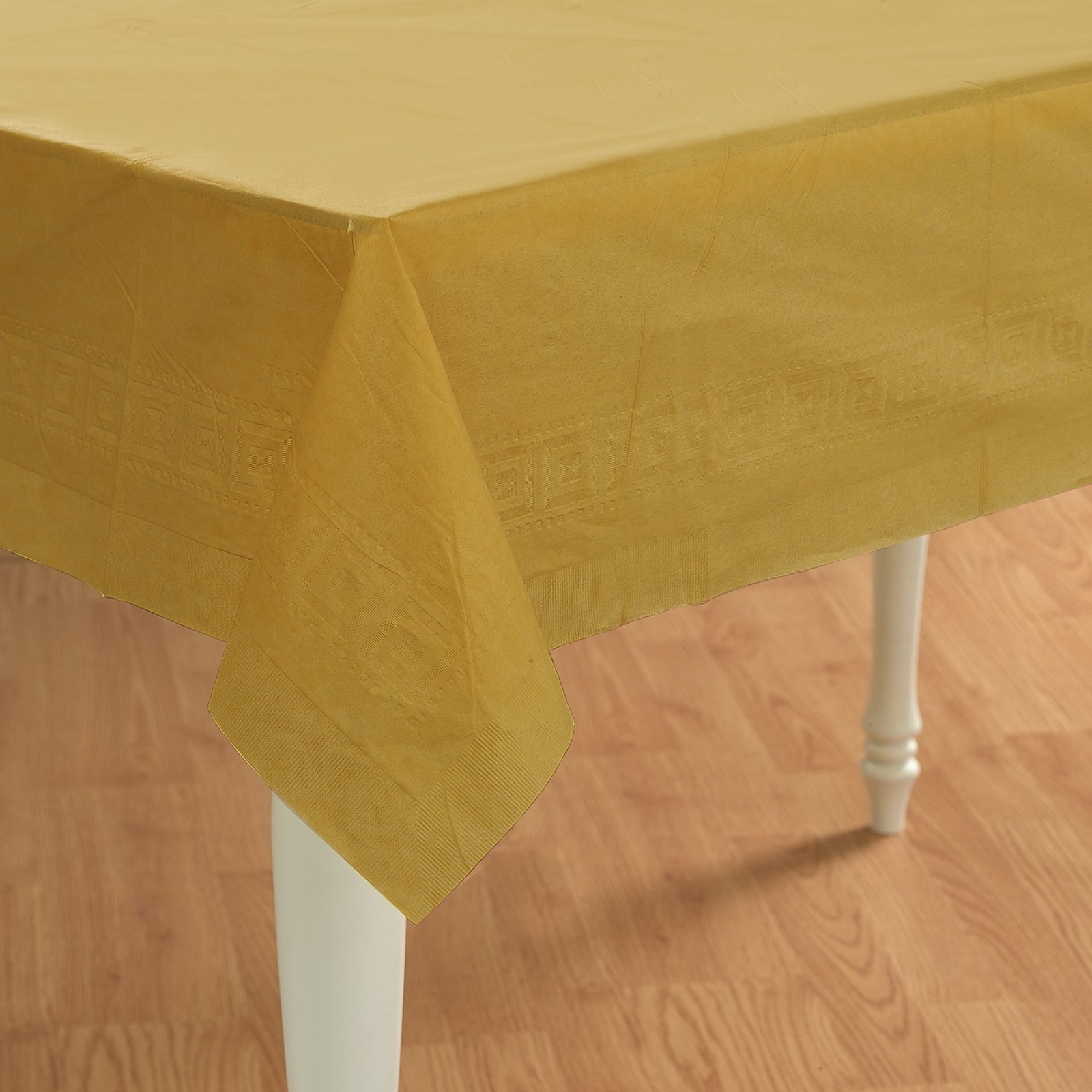 Glittering Gold (Gold) Paper Tablecover - Click Image to Close