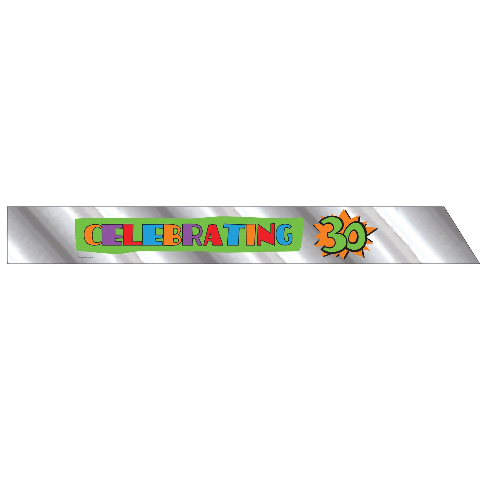 "30" Foil Sash - Click Image to Close