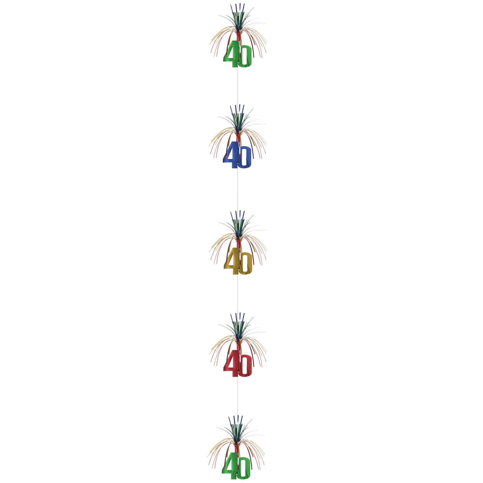 "40" Hanging Firework Cascades (2 count) - Click Image to Close