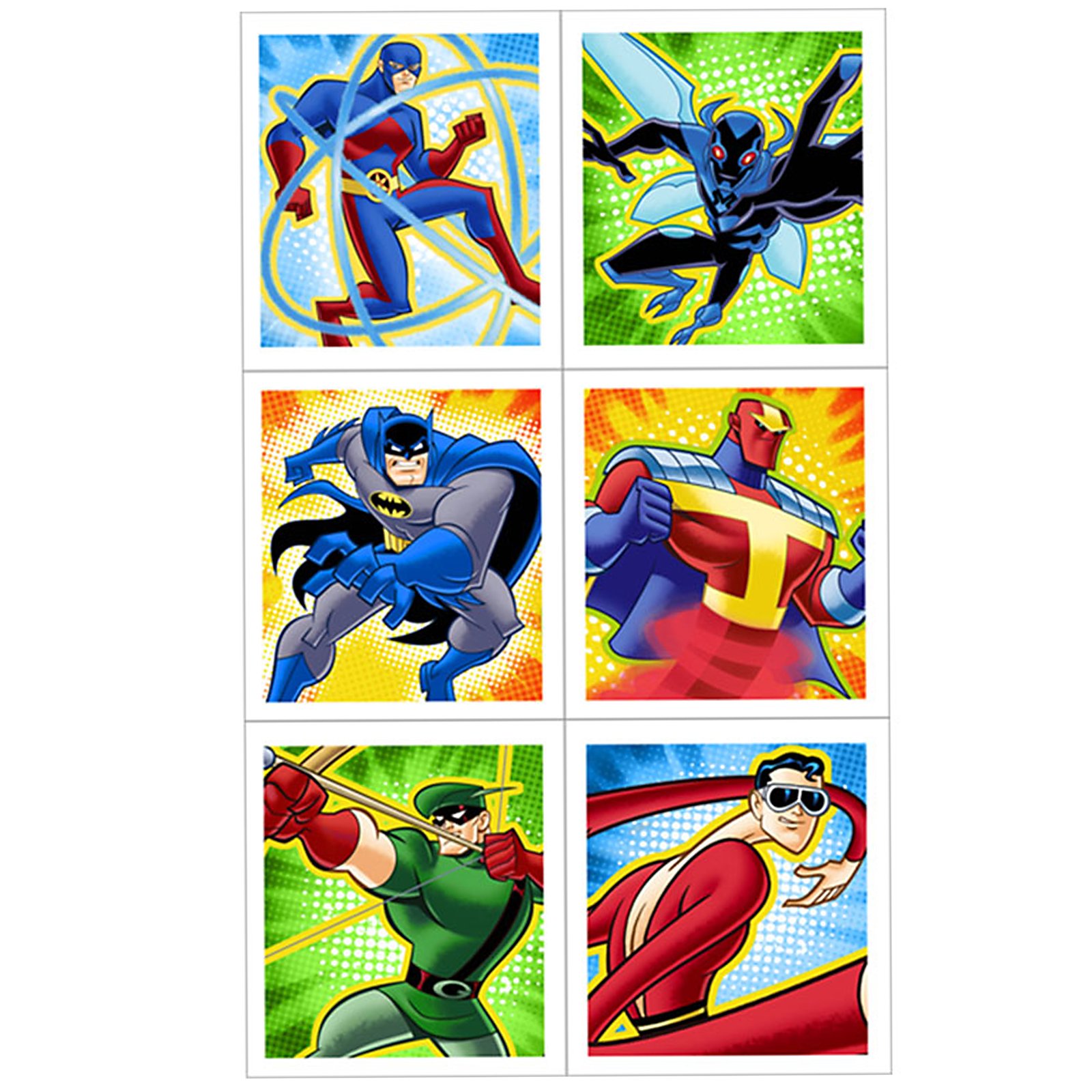 Batman Brave and Bold Sticker Sheets (4 count) - Click Image to Close