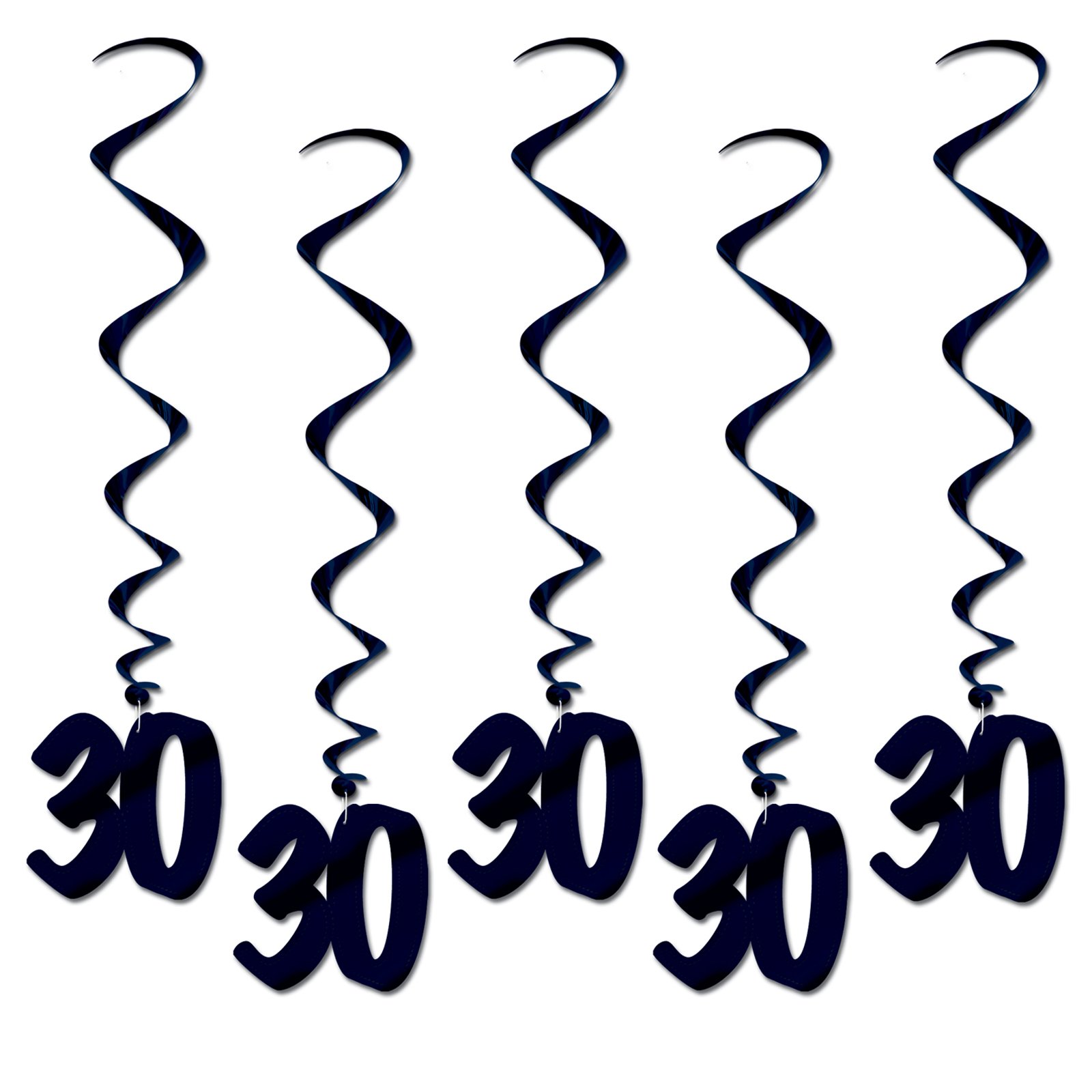 "30" Hanging Whirls (5 count) "30" Hanging Whirls (5 count)