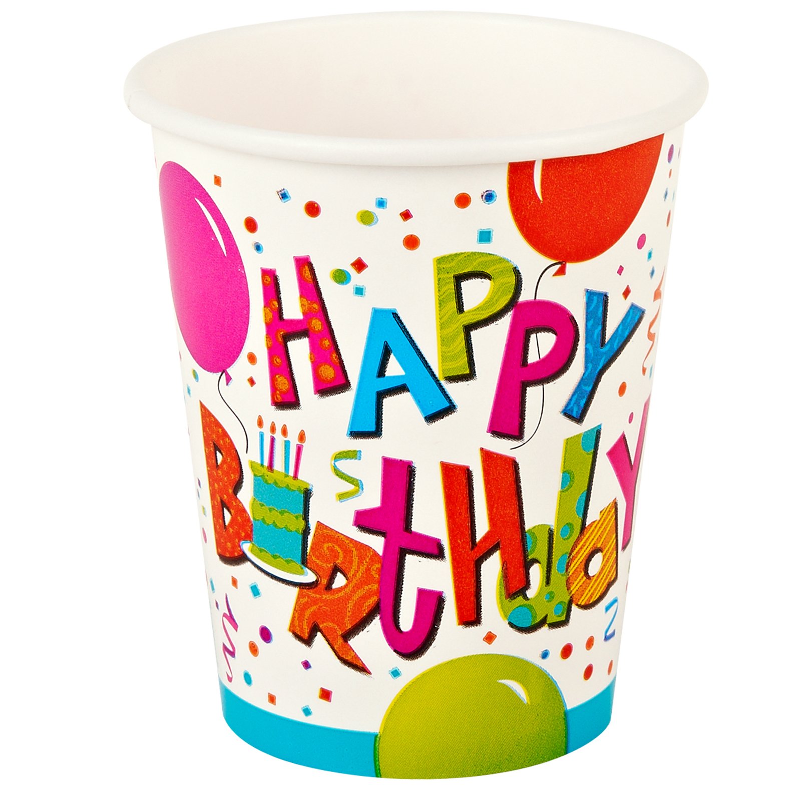 Birthday Jamboree 9 oz. Paper Cups (8 count) - Click Image to Close
