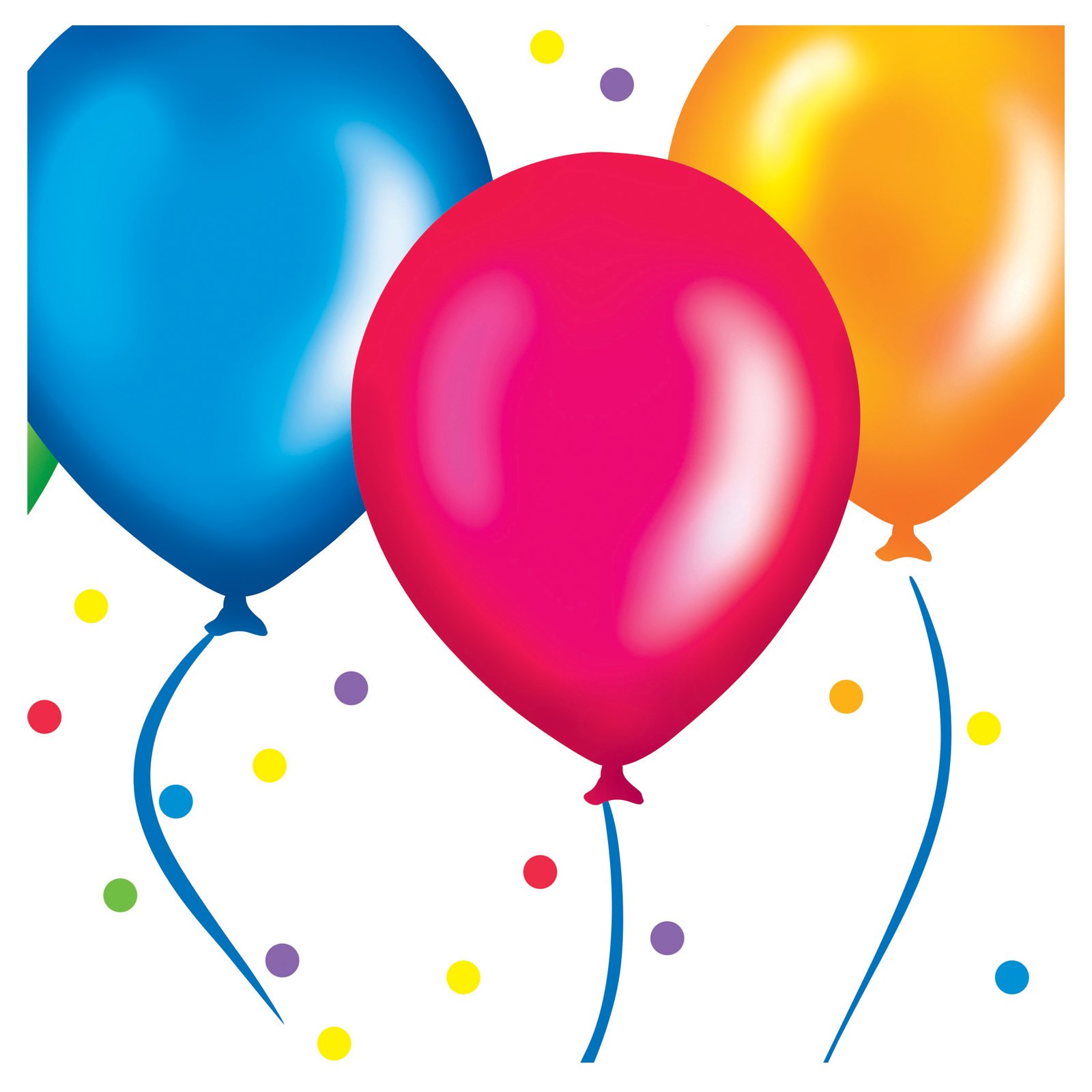 Birthday Balloons Lunch Napkins (36 count) - Click Image to Close