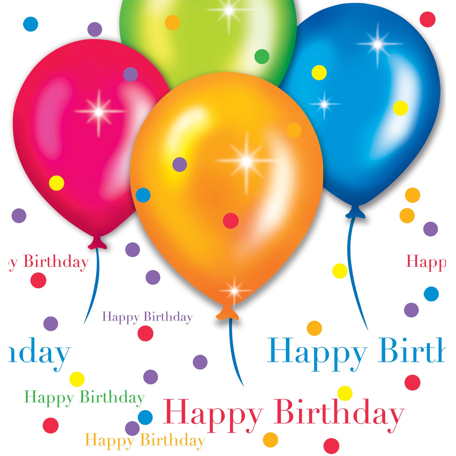 Birthday Balloons Plastic Tablecover - Click Image to Close
