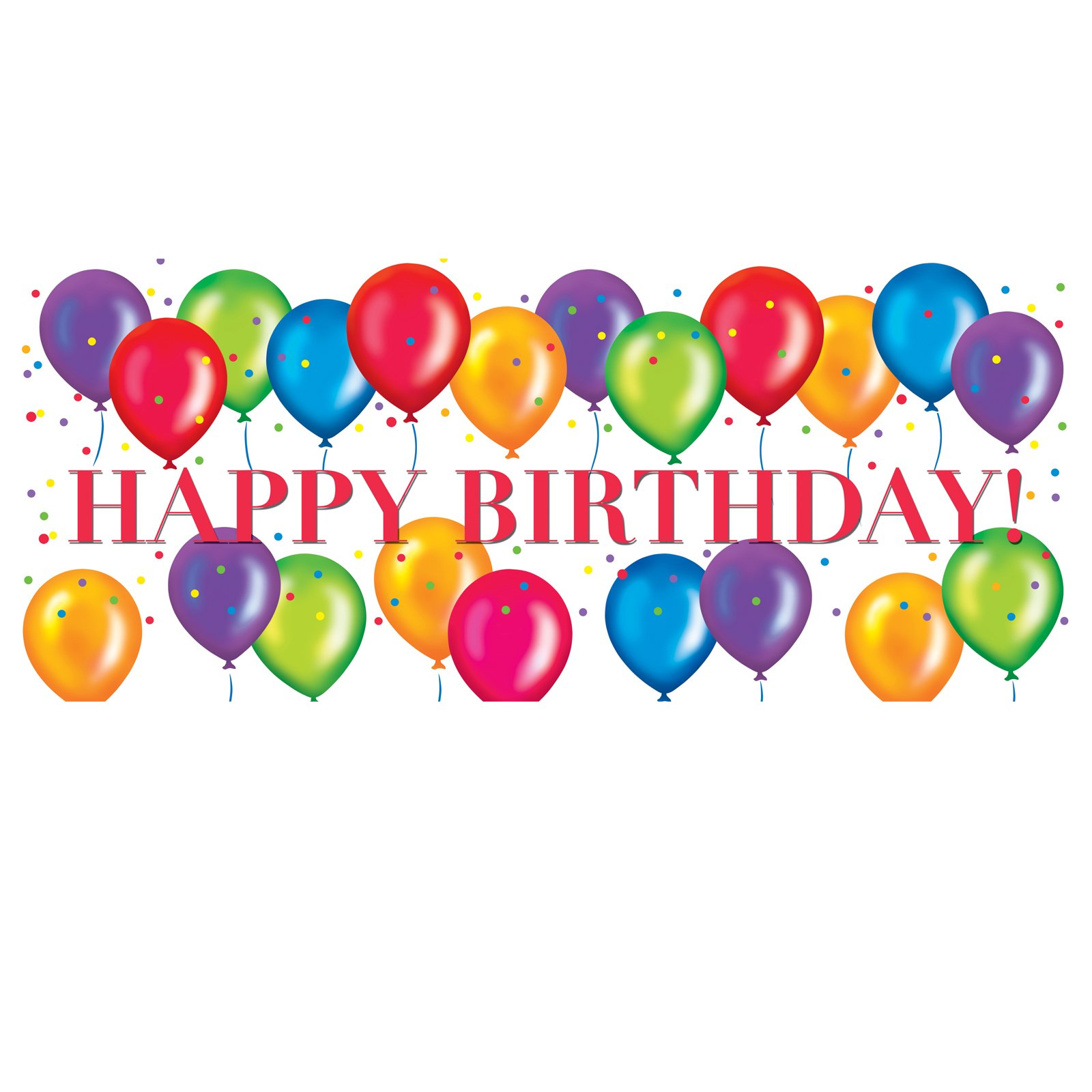 Birthday Balloons Giant Banner - Click Image to Close