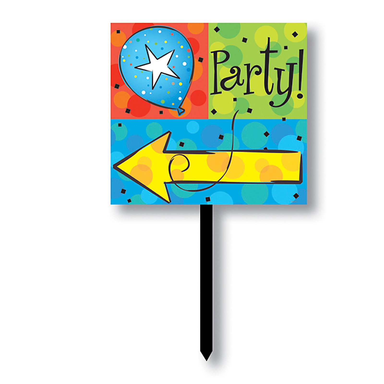 Cake Celebration Directional Yard Sign - Click Image to Close