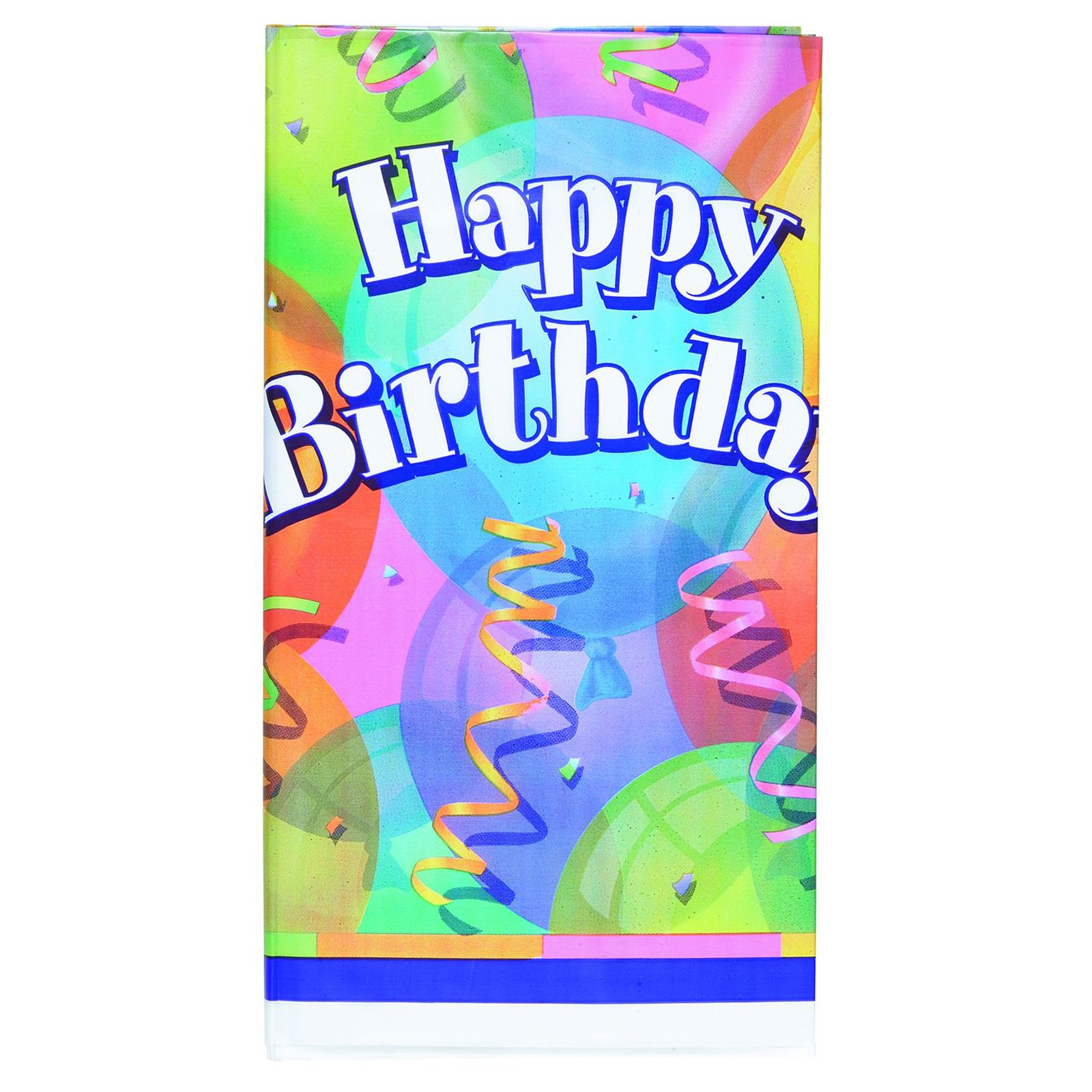 Brilliant Birthday Plastic Tablecover - Click Image to Close