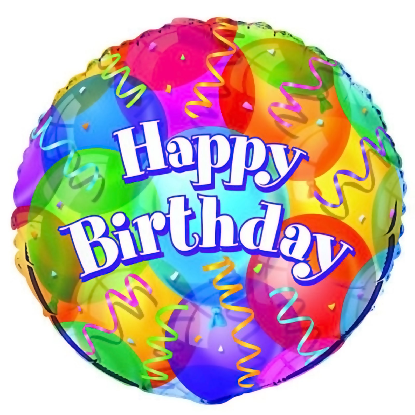 Brilliant Birthday 18" Foil Balloon - Click Image to Close