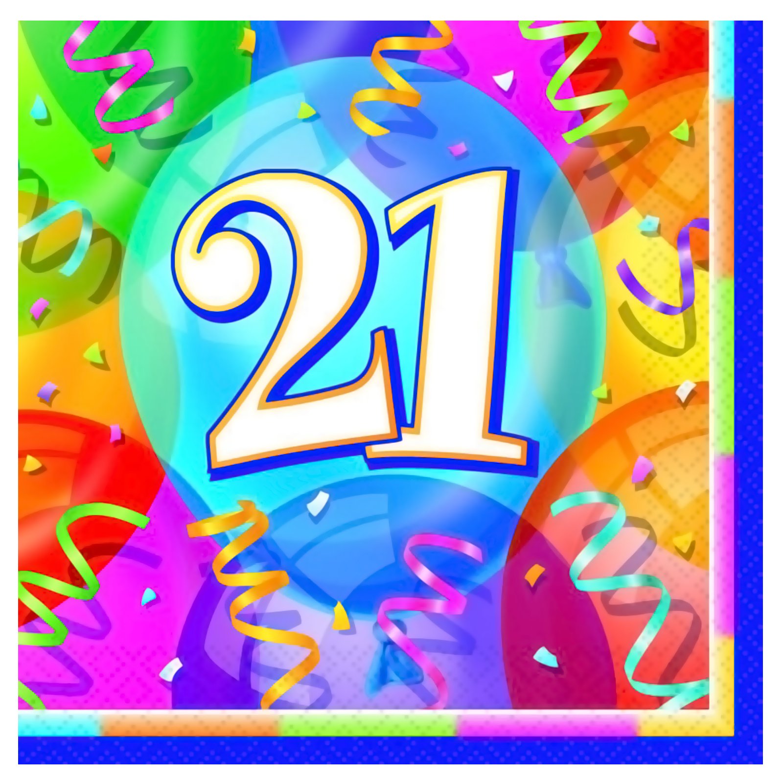 Brilliant Birthday 21 - Lunch Napkins (16 count)