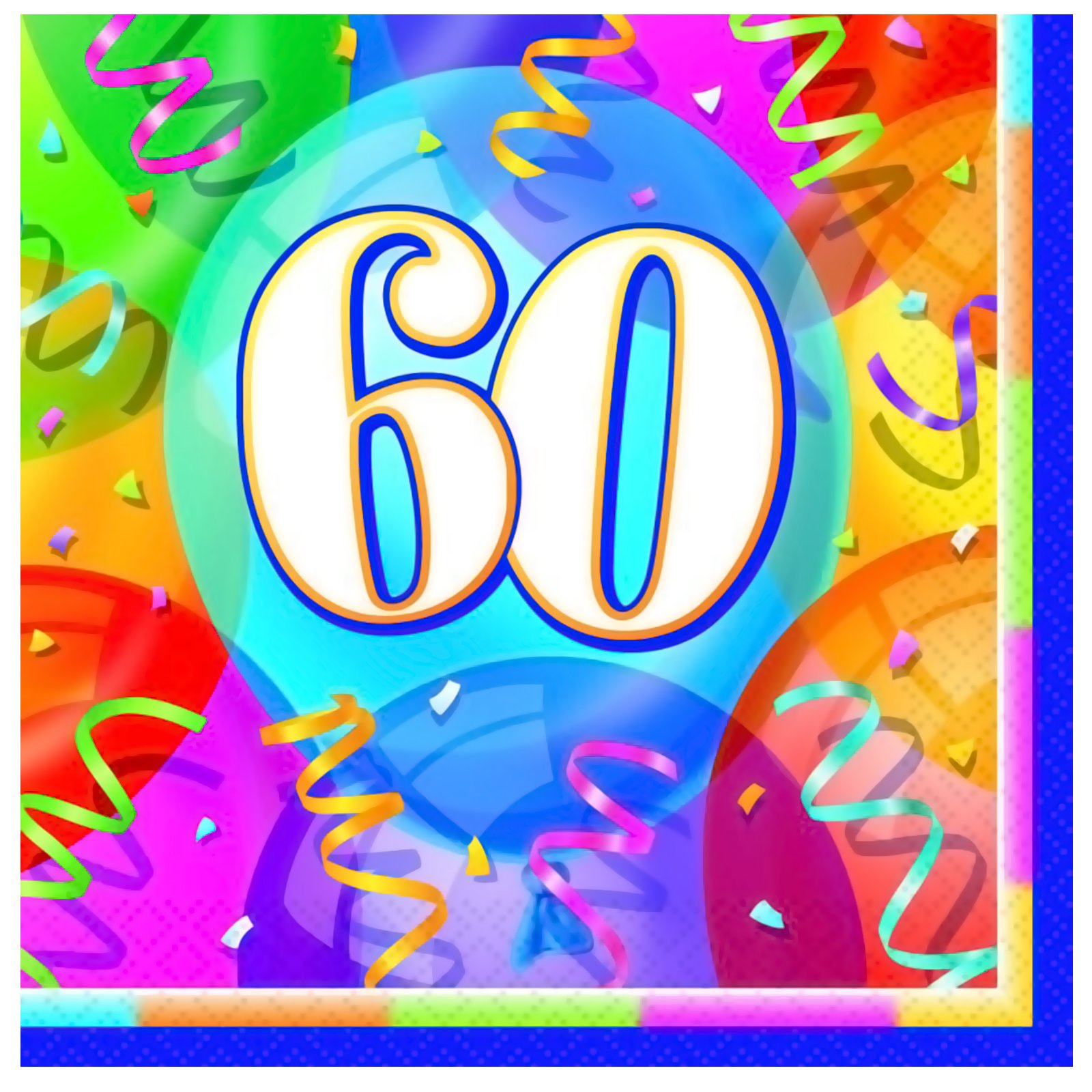 Brilliant Birthday 60 - Lunch Napkins (16 count)