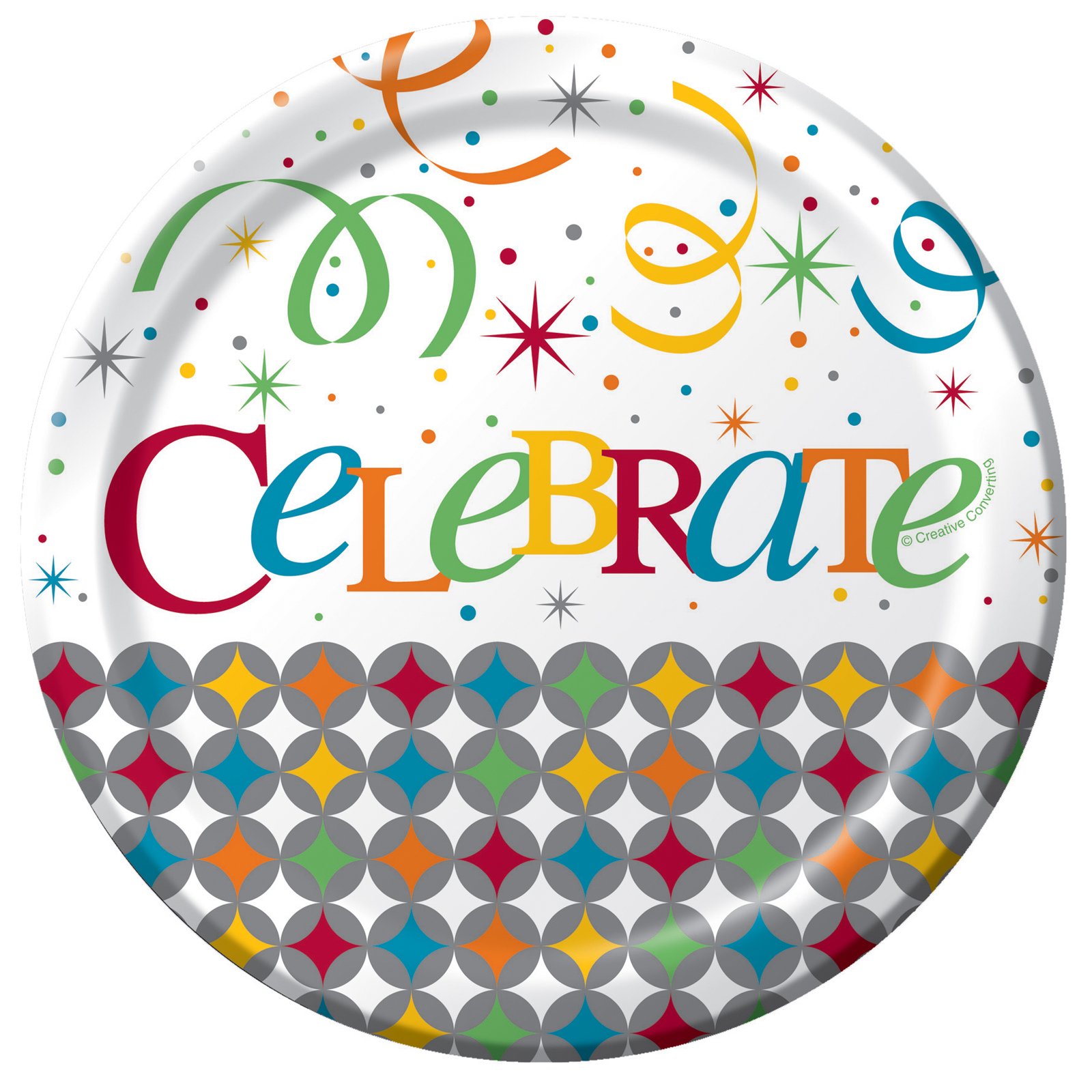Celebrate In Style Dessert Plates (8 count) - Click Image to Close