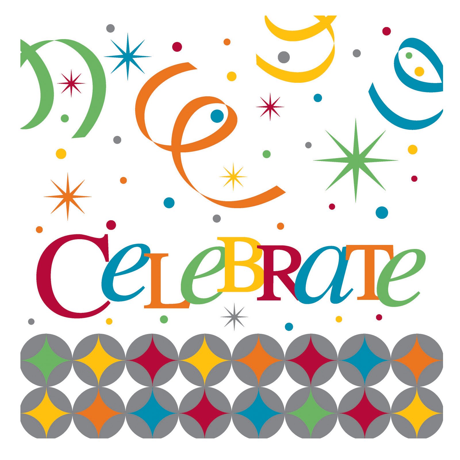 Celebrate In Style Beverage Napkins (16 count) - Click Image to Close