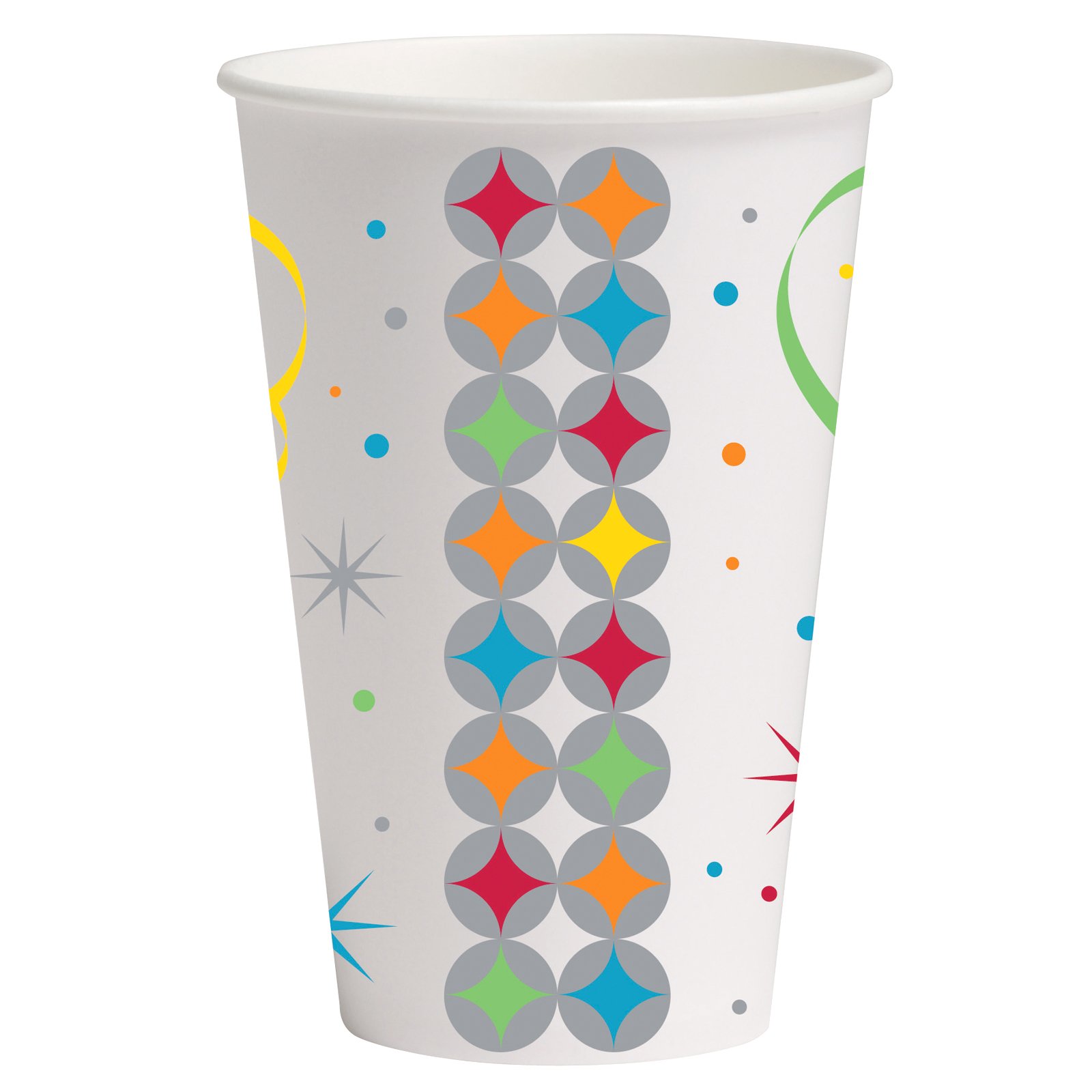 Celebrate In Style 12 oz. Paper Cups (8 count) - Click Image to Close